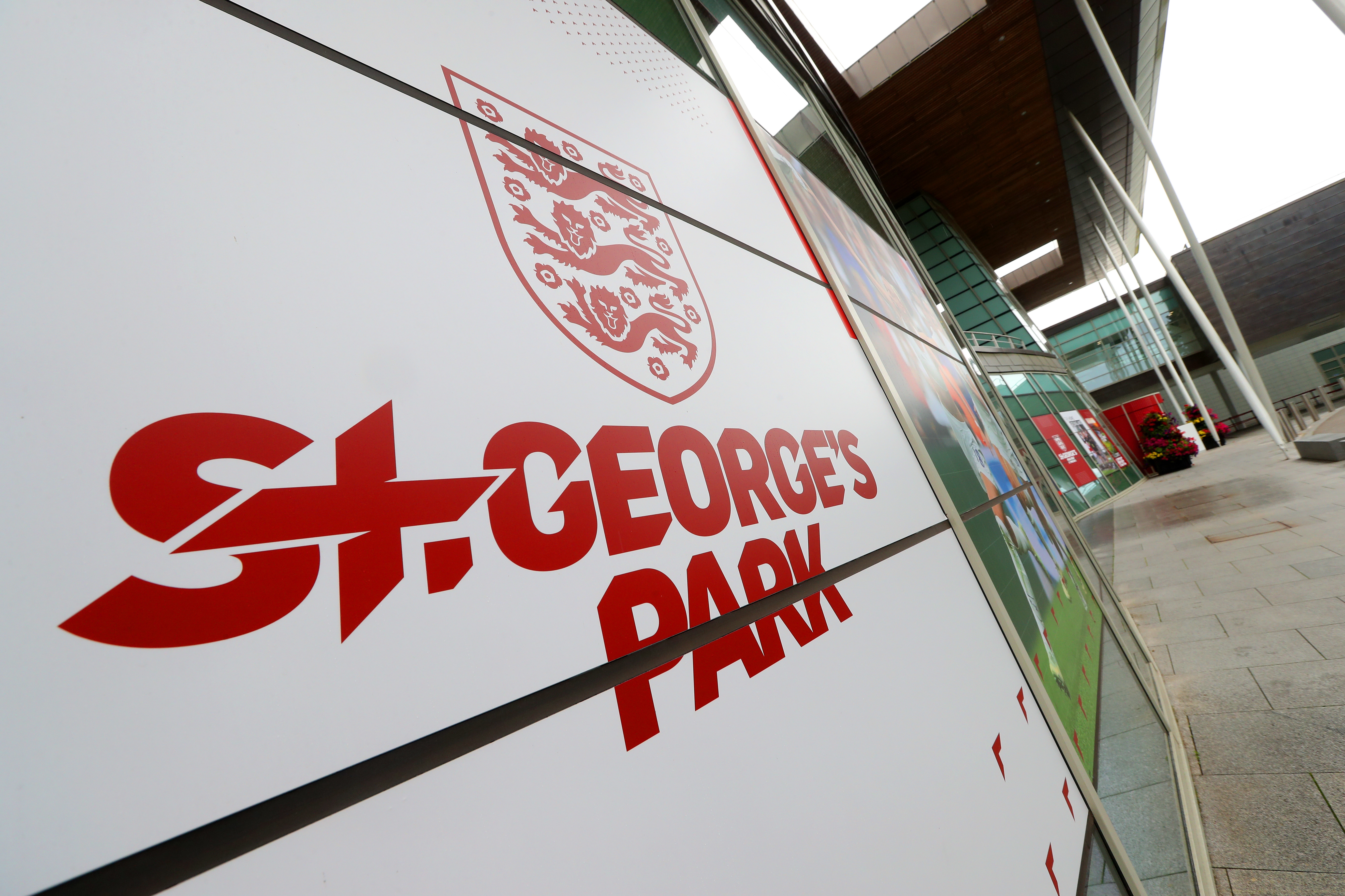 Branding on the wall at St. George's Park