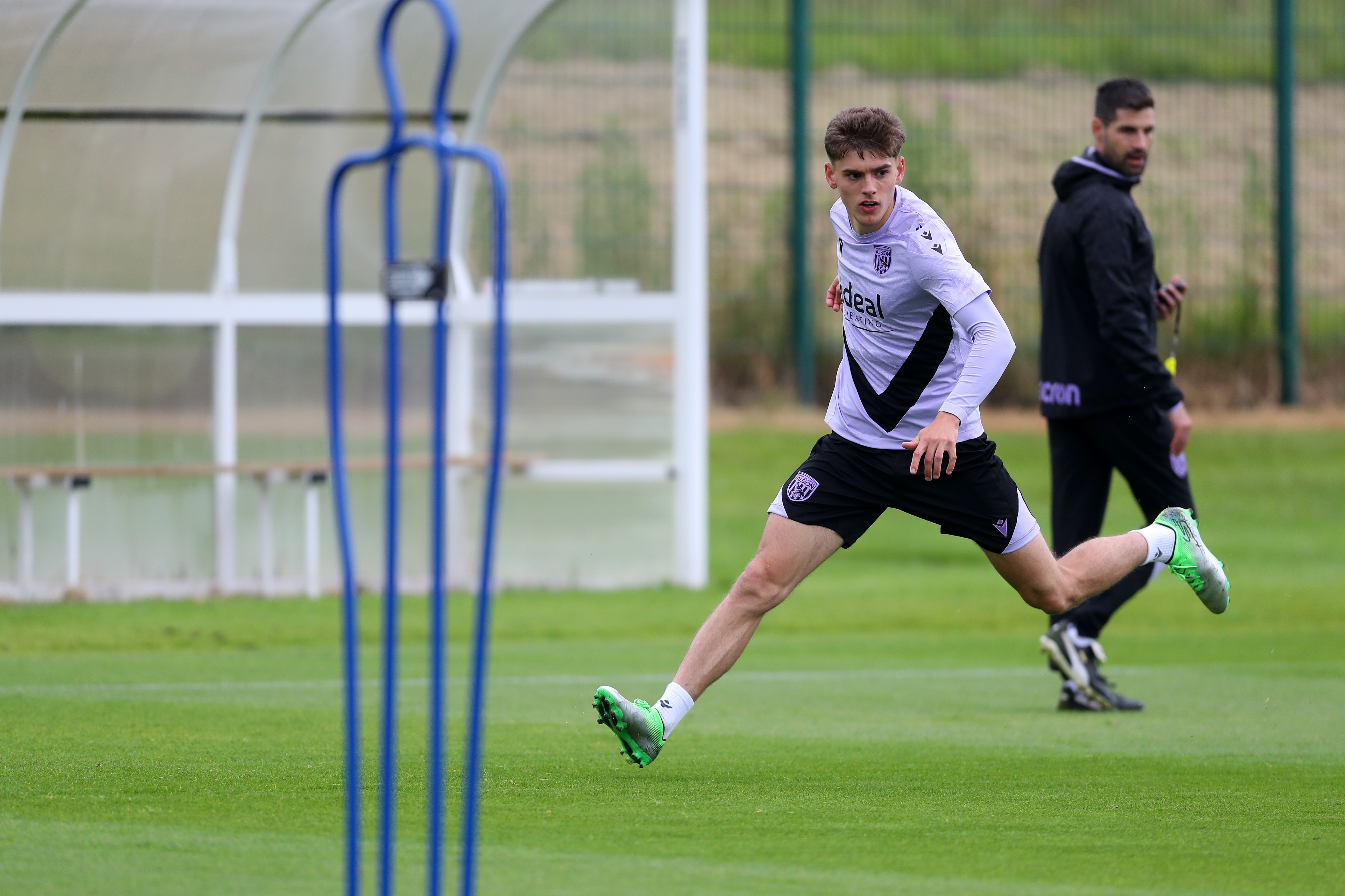 Tom Fellows running during a training session 