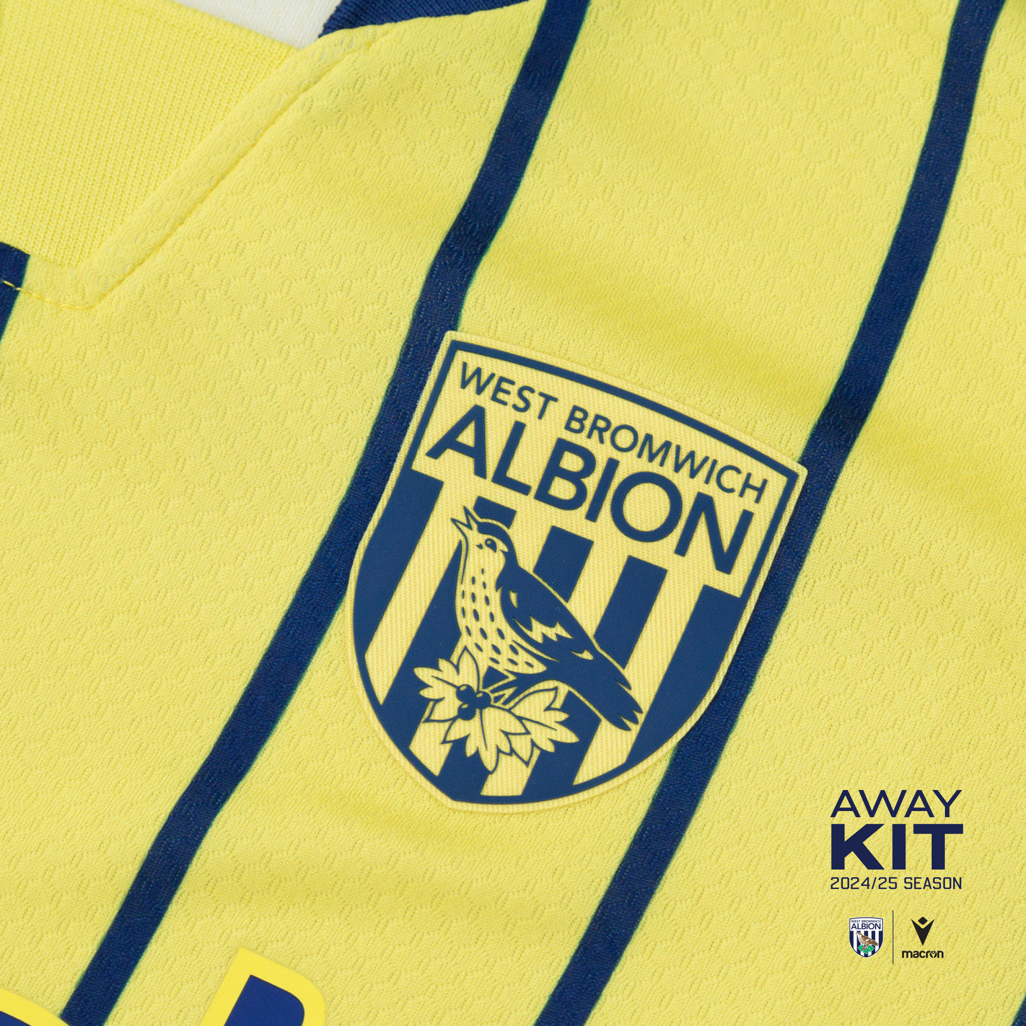 A close-up image of the 2024/25 away kit 