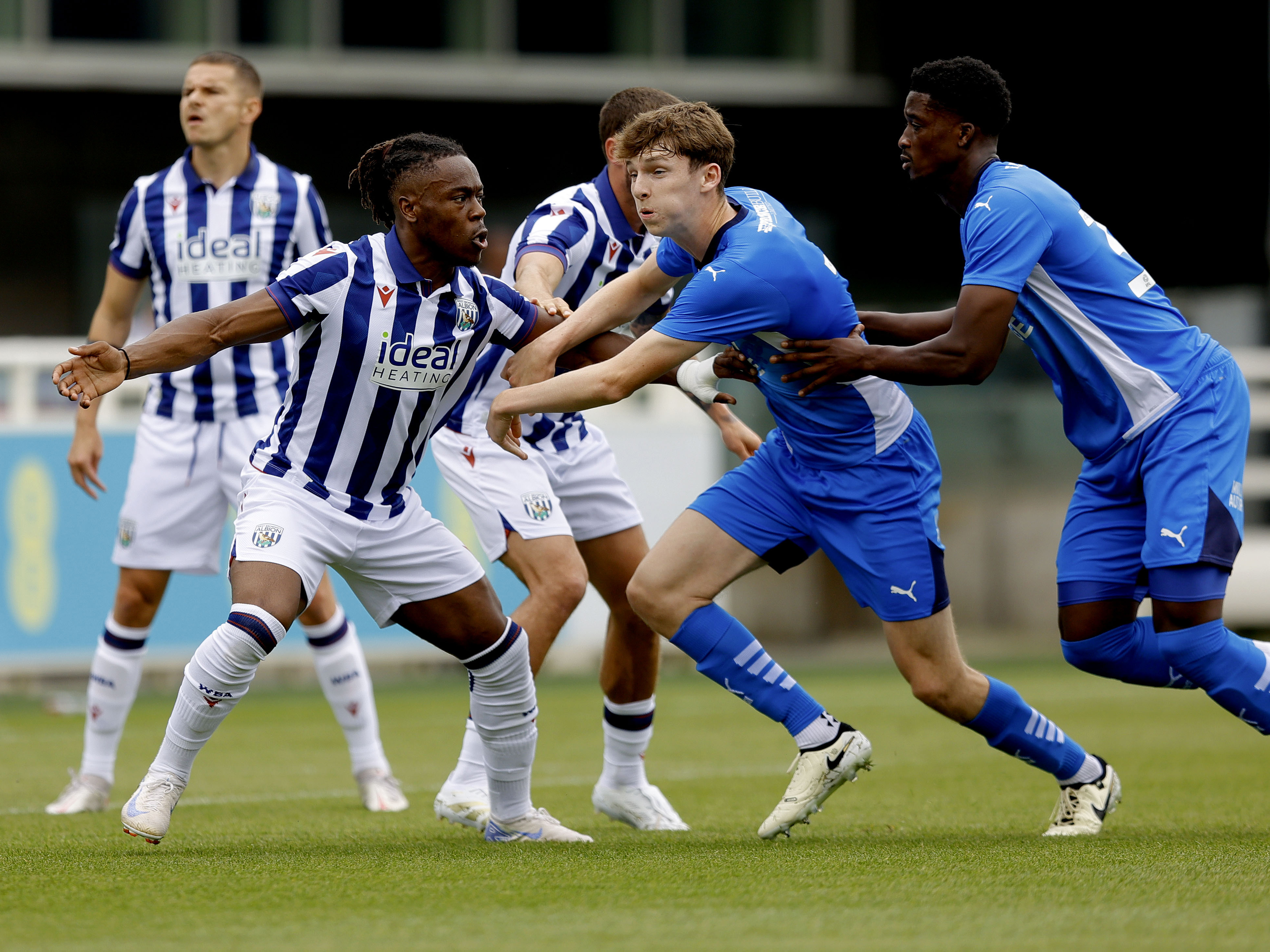 An image of Brandon Thomas-Asante in action at St George's Park