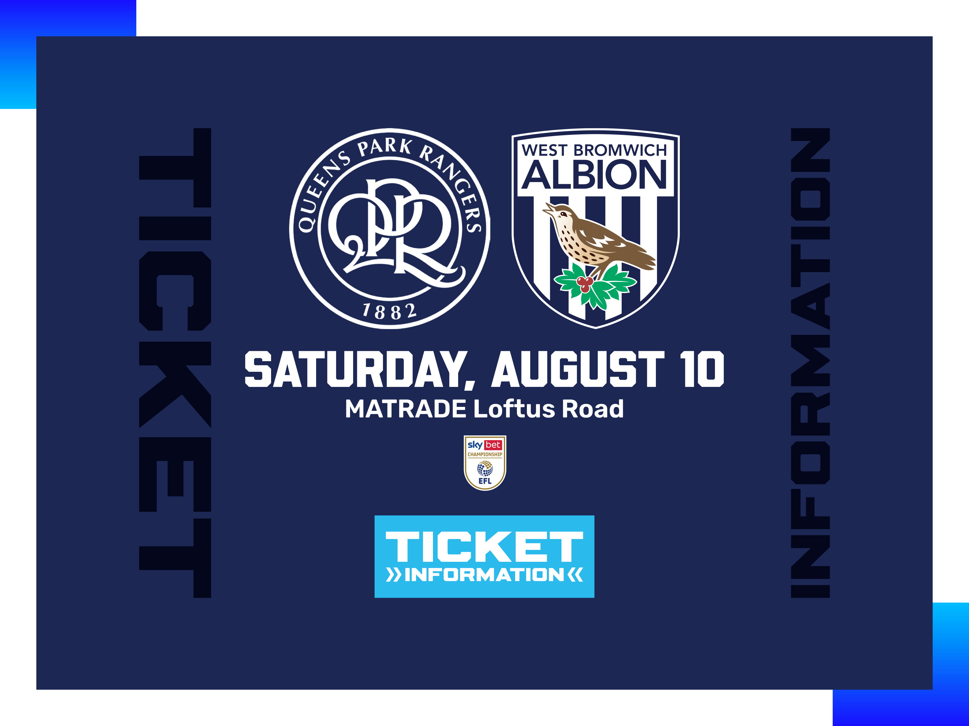 QPR V Albion ticket graphic 