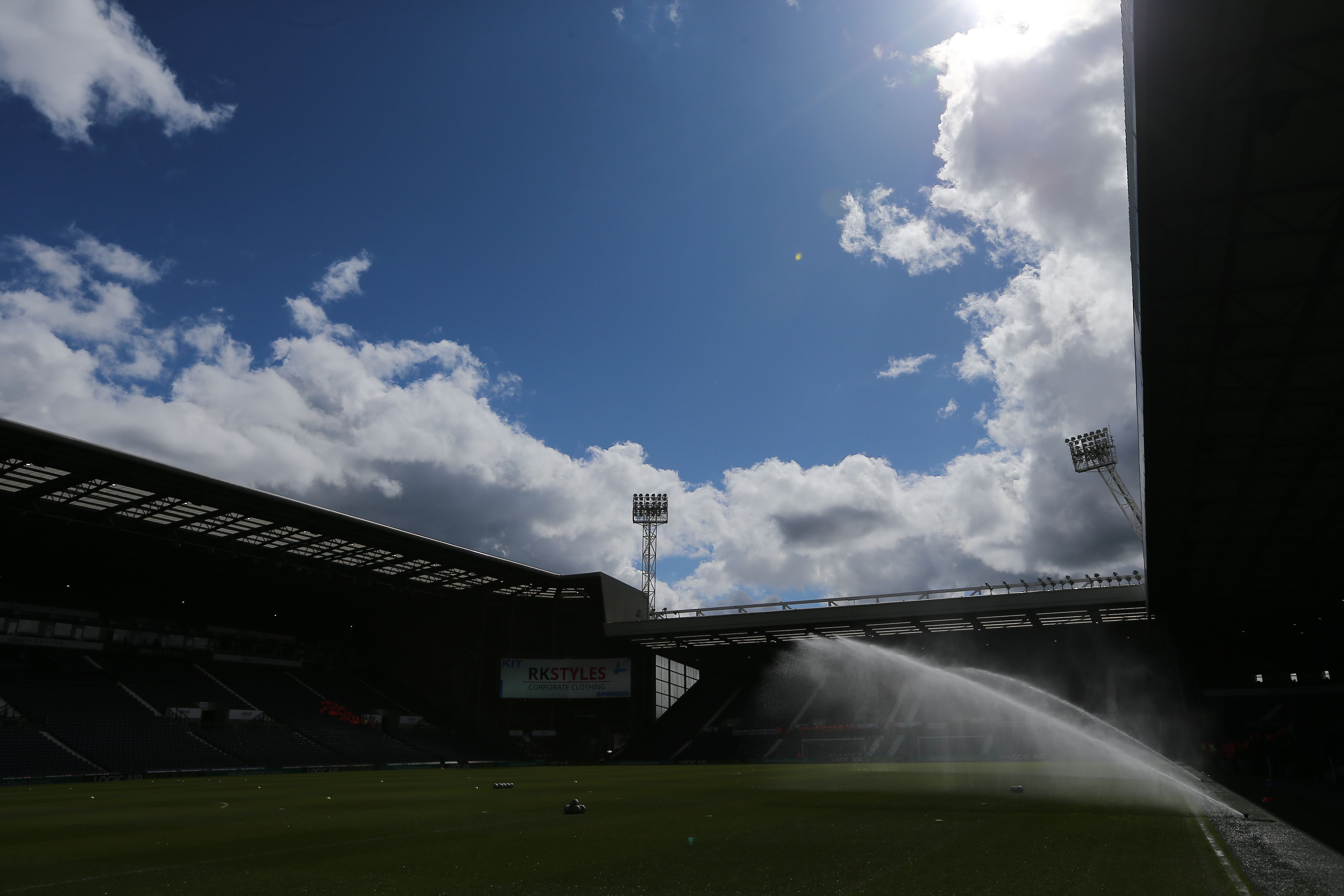 A general view of The Hawthorns in the sun 