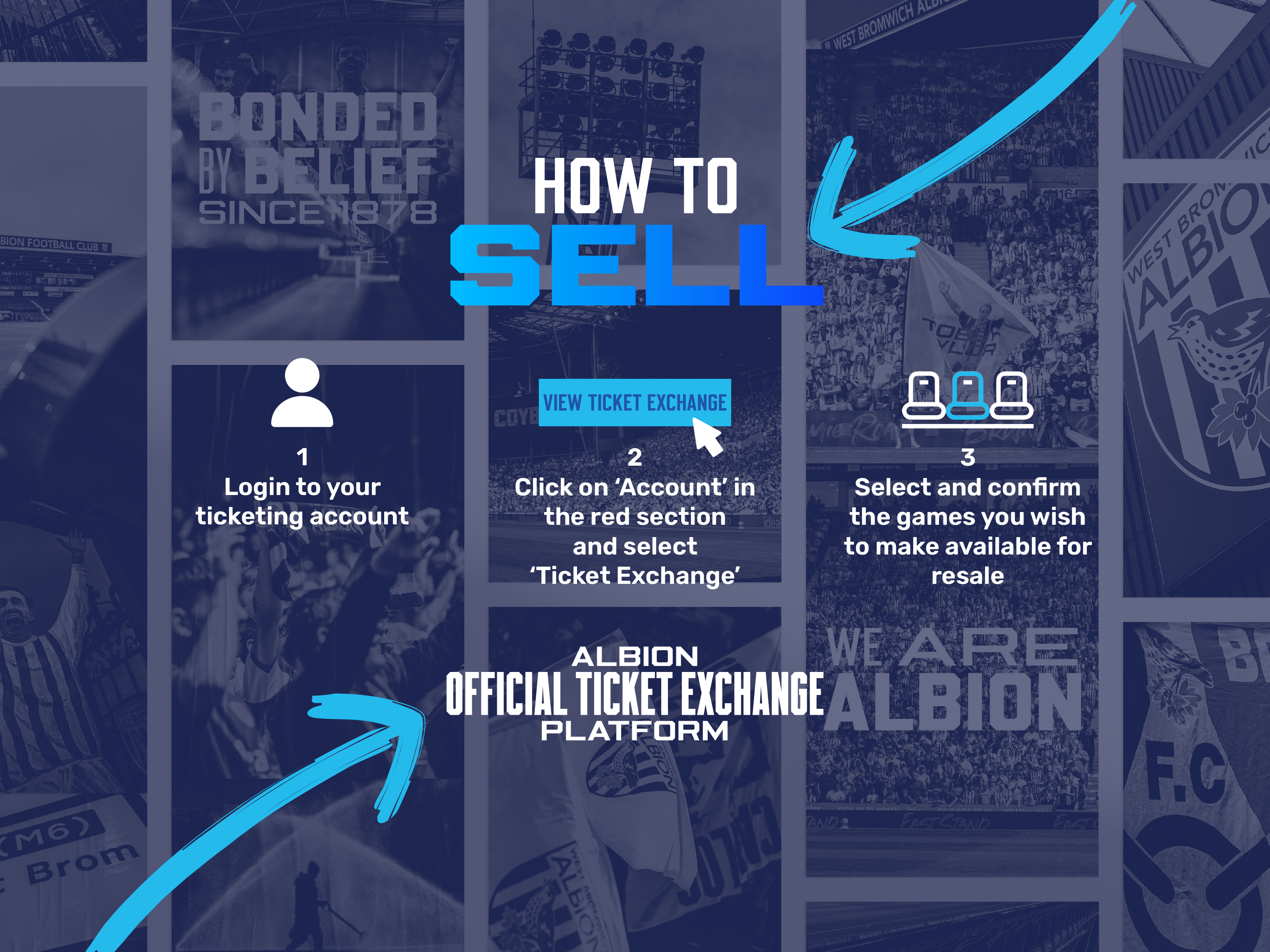 How To Sell Tickets on The Albion Ticket Exchange