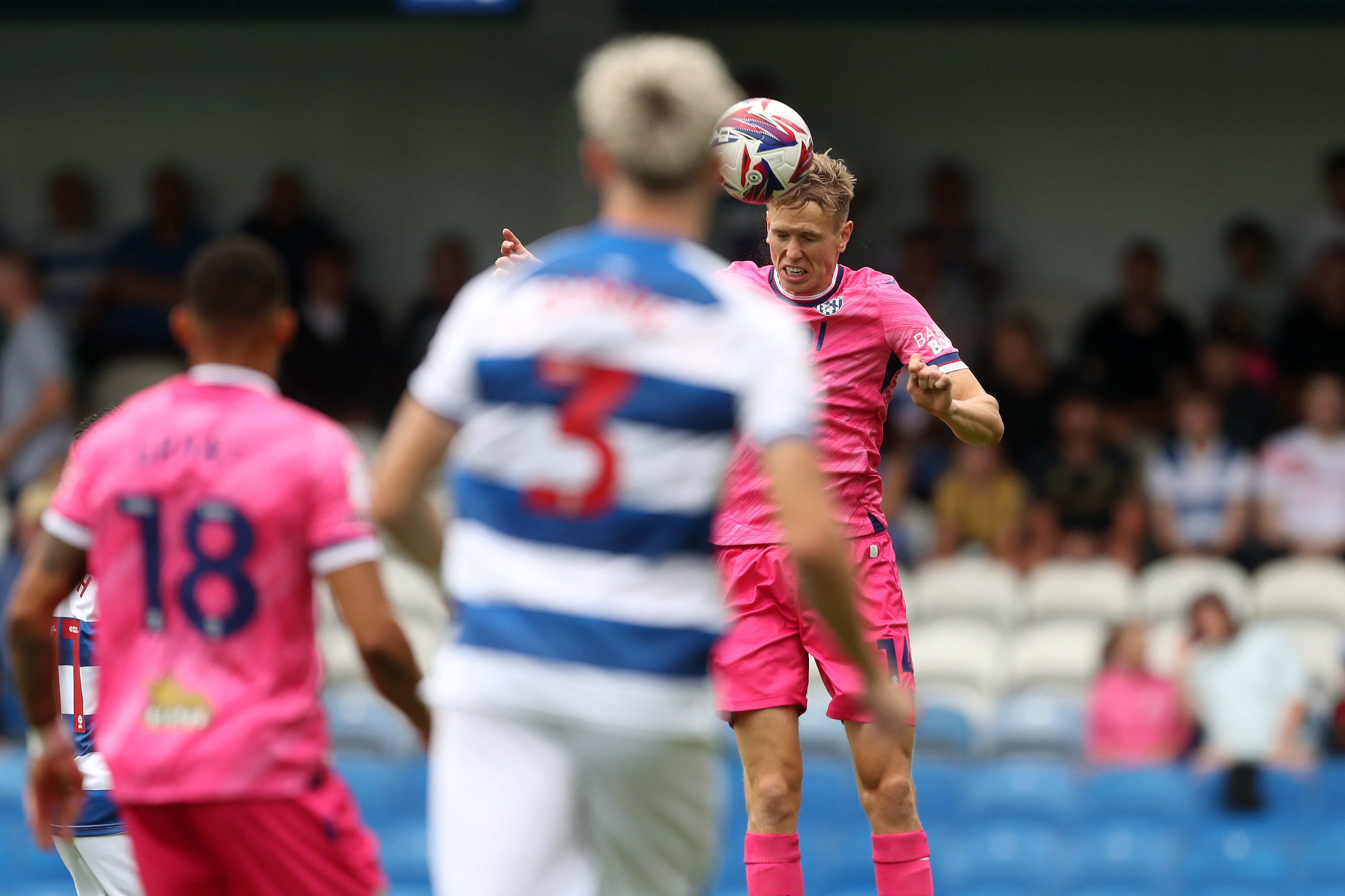 Torbjørn Heggem heading the ball at QPR