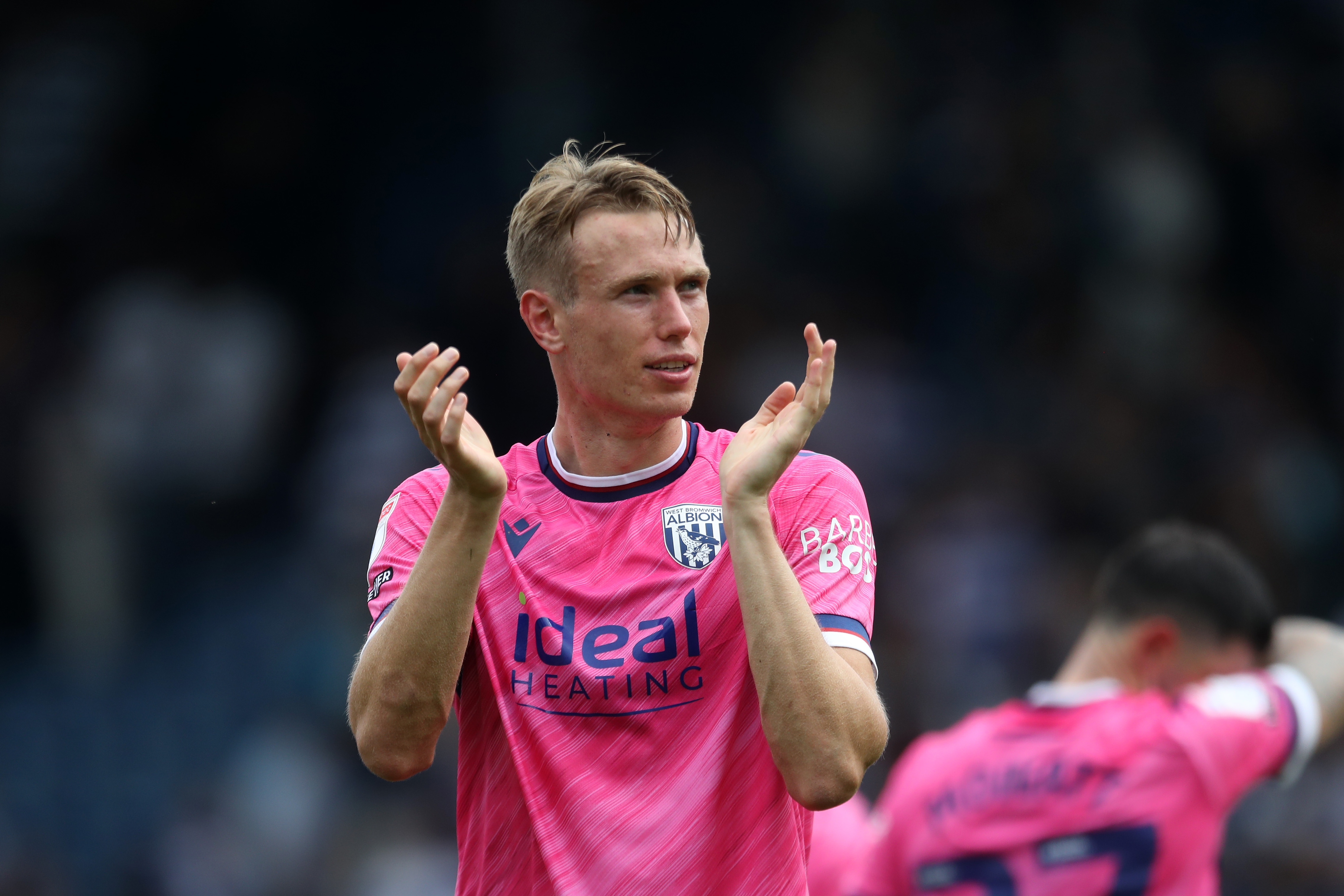 Torbjørn Heggem applauding Albion fans at QPR 