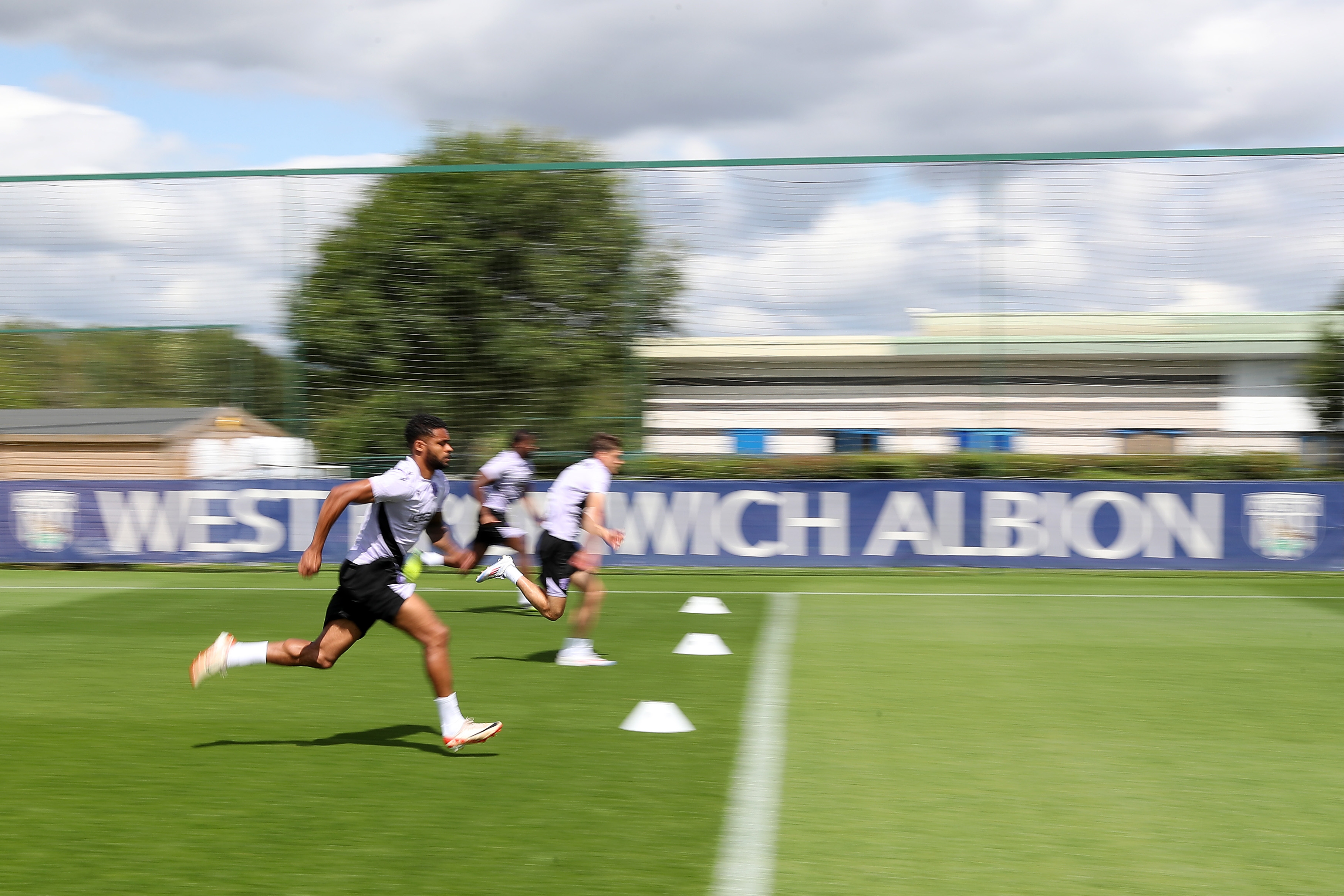 Darnell Furlong running forward in training 