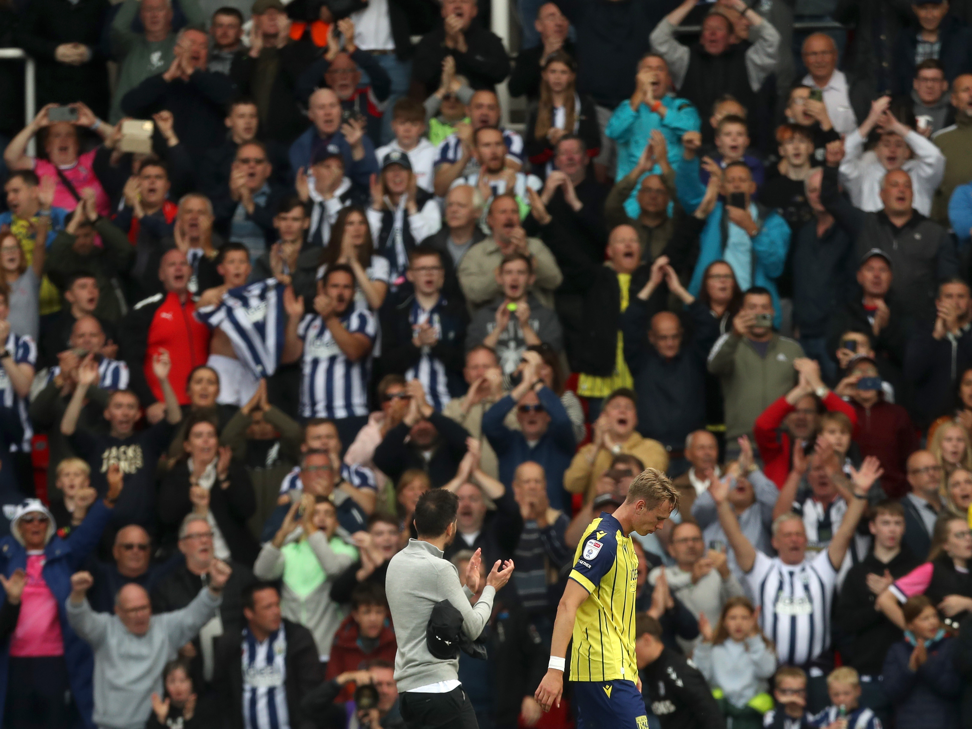 A photo of Albion away supporters Stoke City