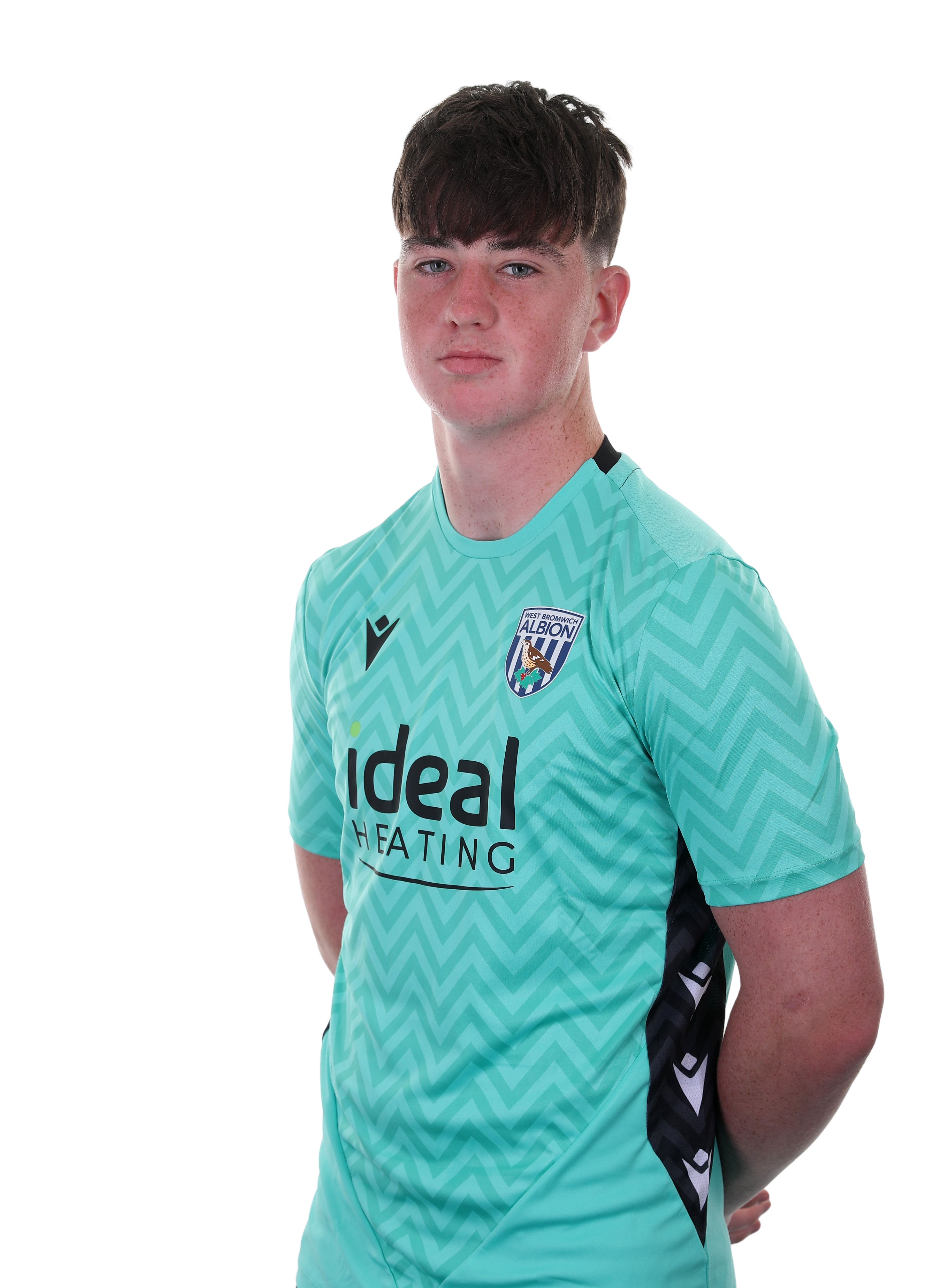 A photo of Louis Brady in the 2024/25 home kit