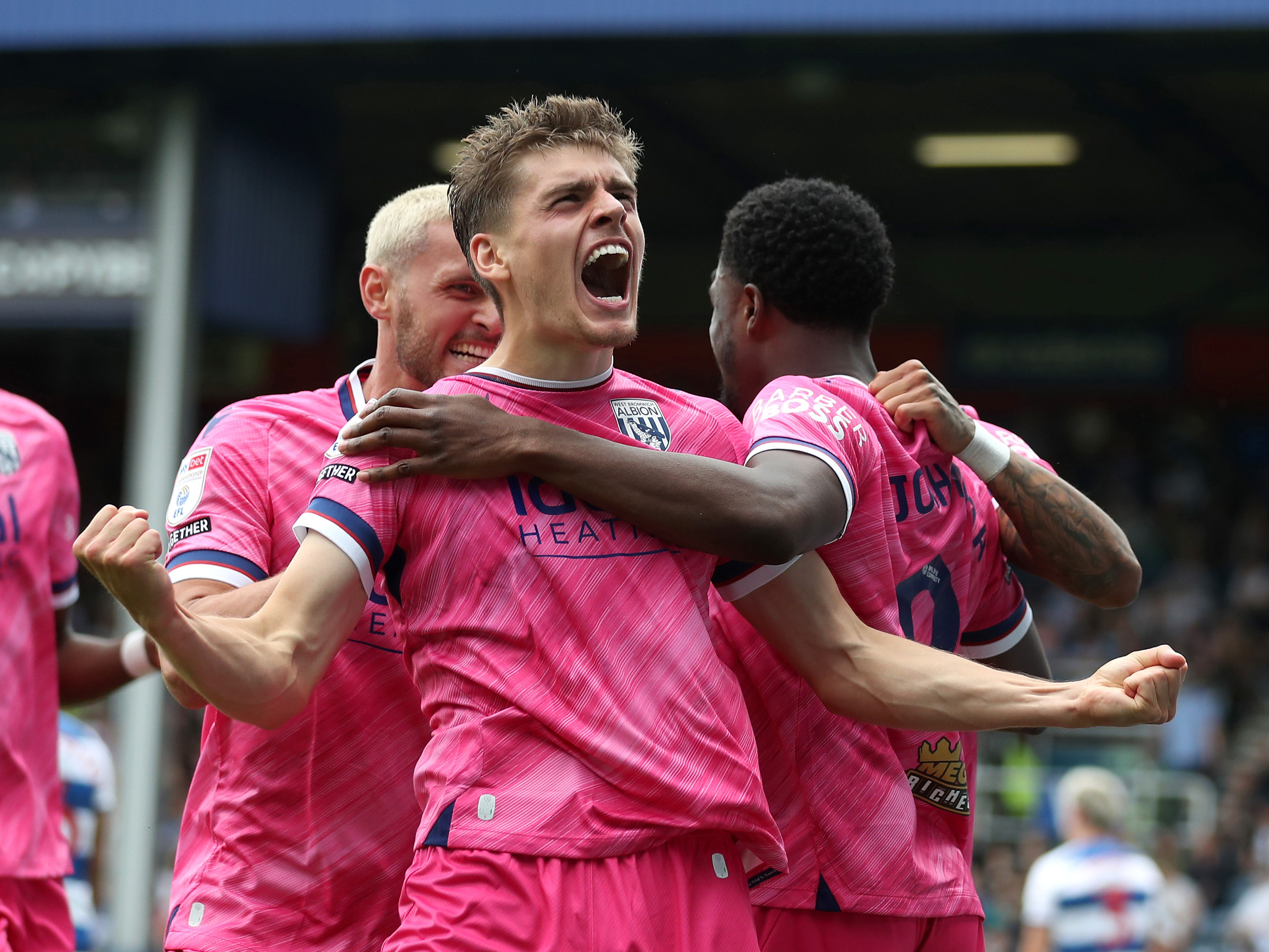 Tom Fellows celebrating a goal at QPR 