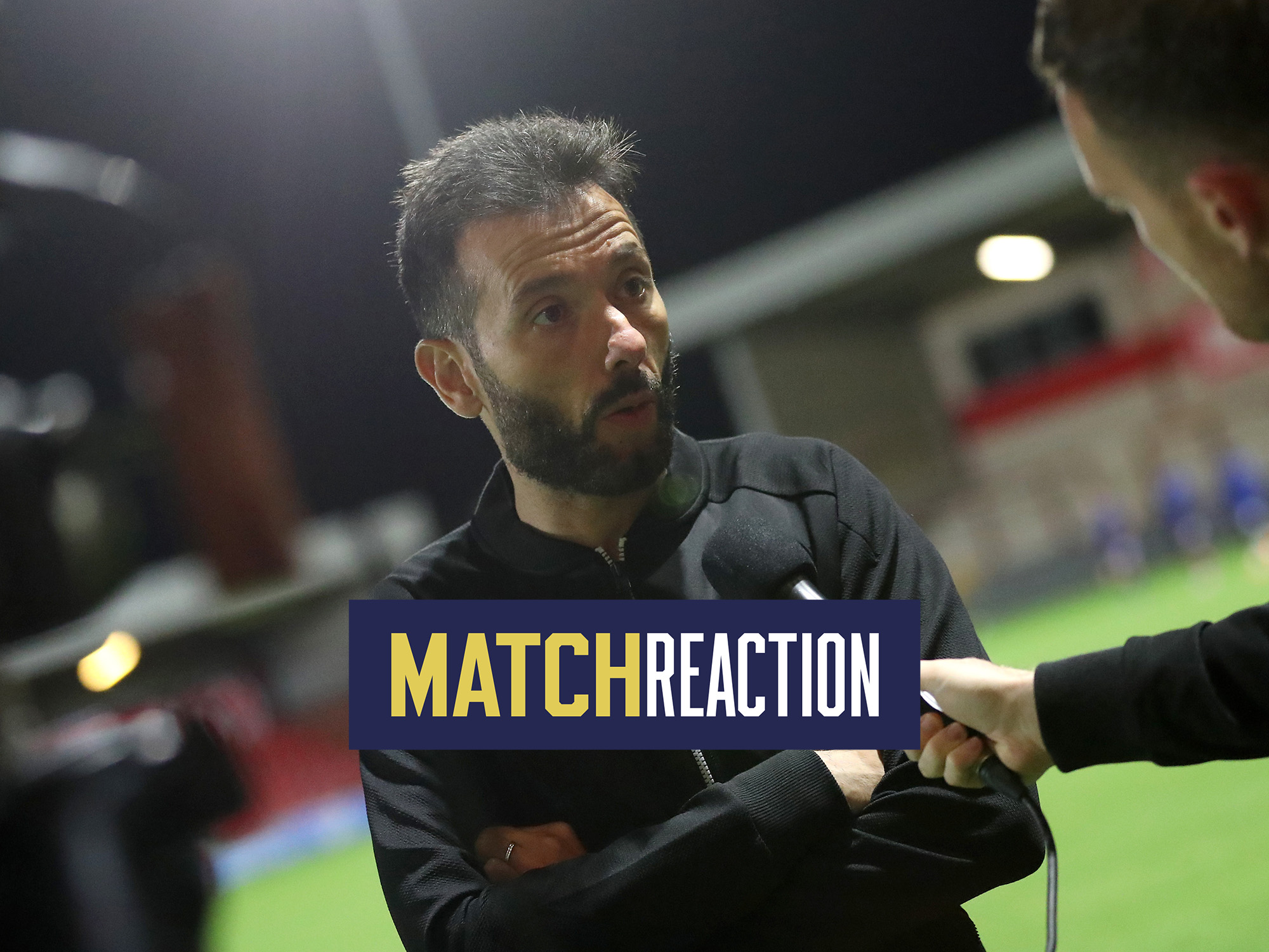 Carlos Corberán is interviewed following Albion's defeat at Fleetwood 