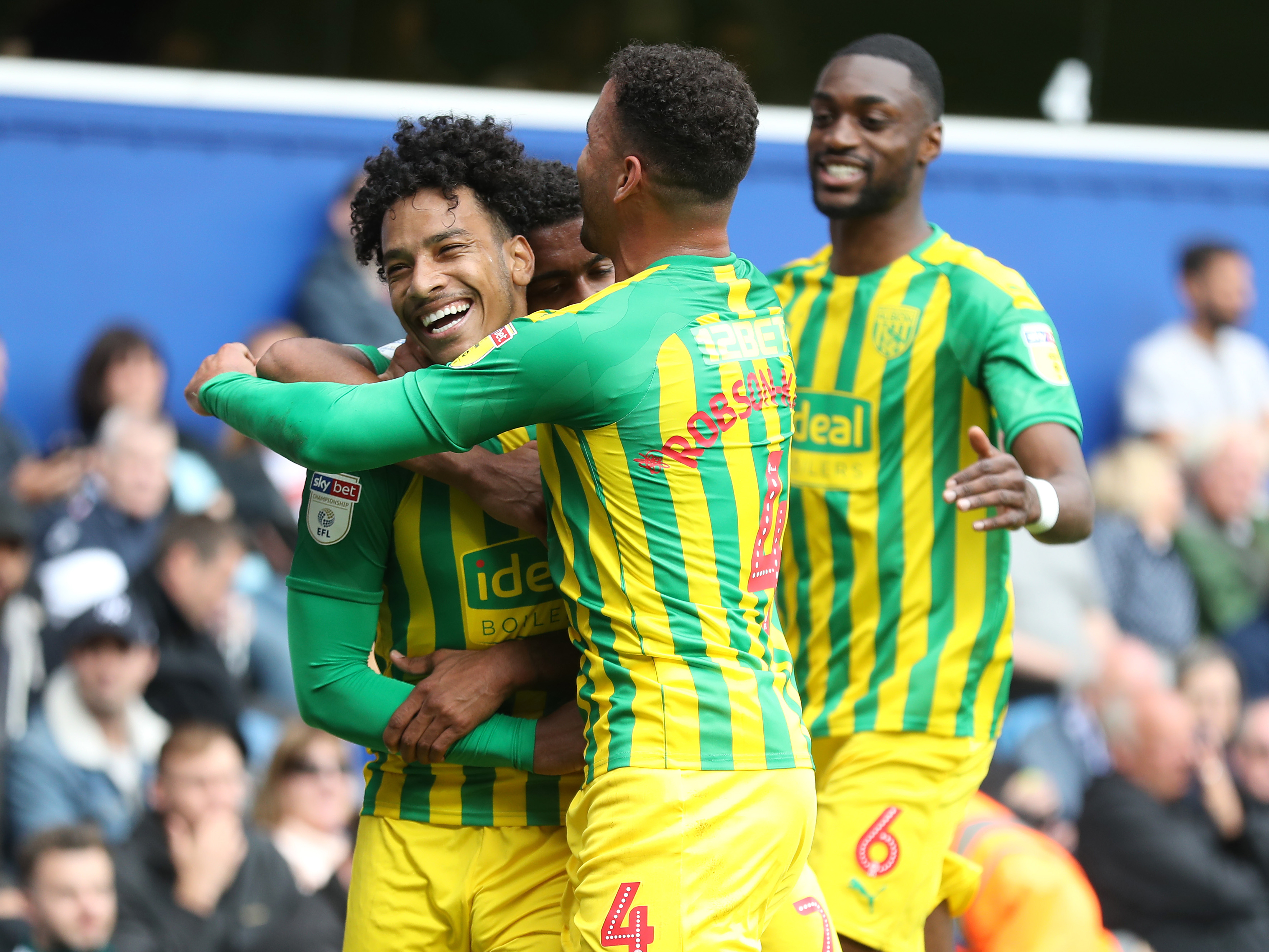 Matheus Pereira celebrates scoring a free-kick at QPR in September 2019