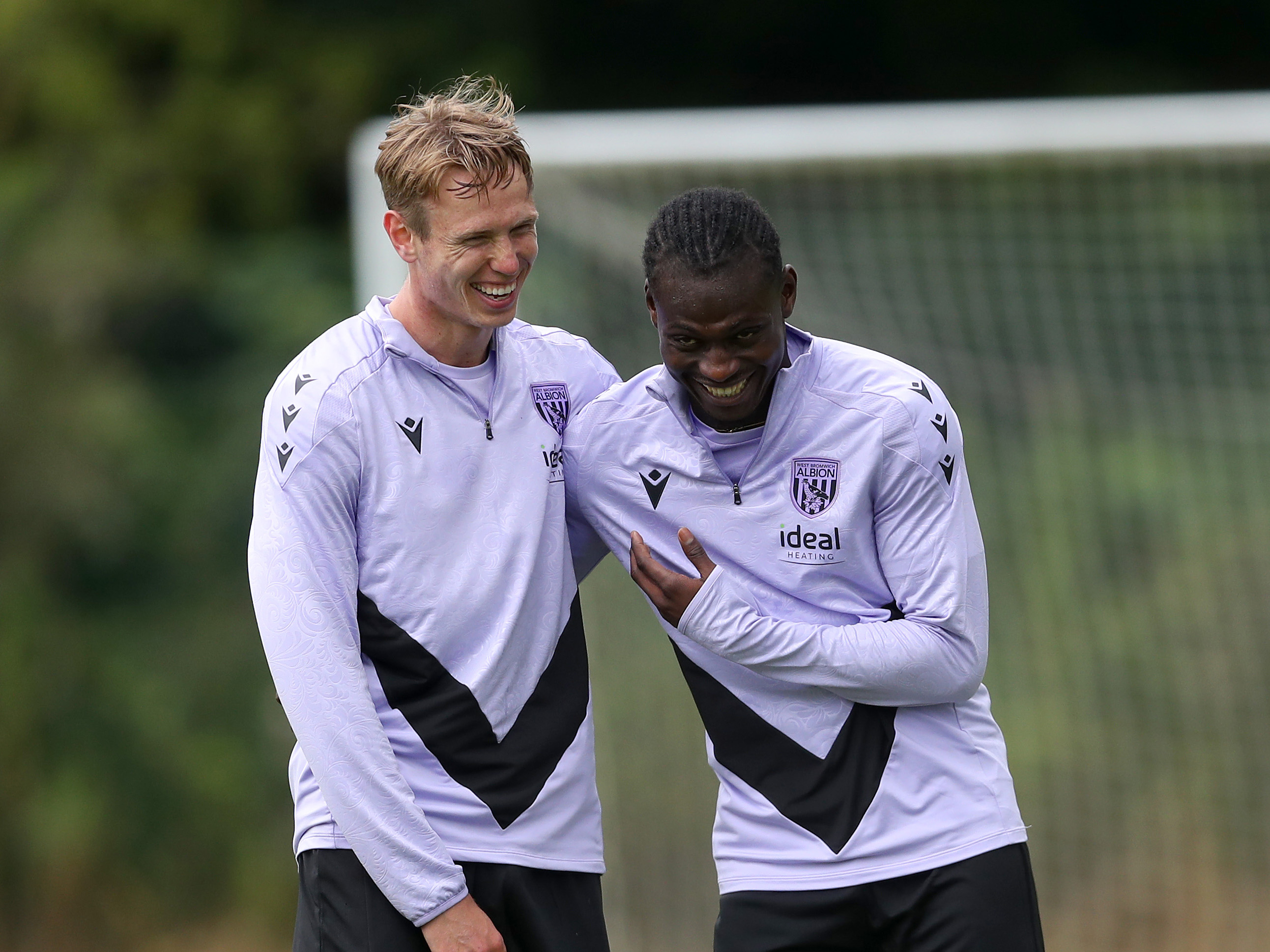 A photo of Albion players Torbjorn Heggem and Ousmane Diakite