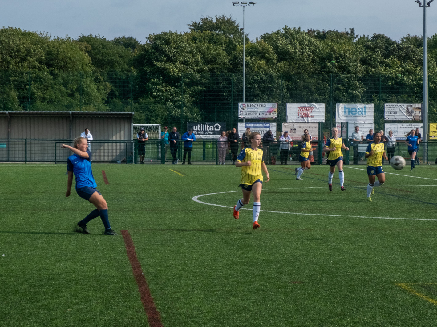 An image of Albion Women in action against Liverpool Feds