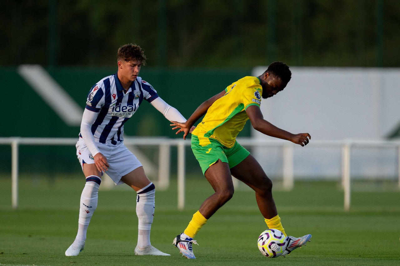 Cole Deeming in action for Albion's PL2 side at Norwich City 