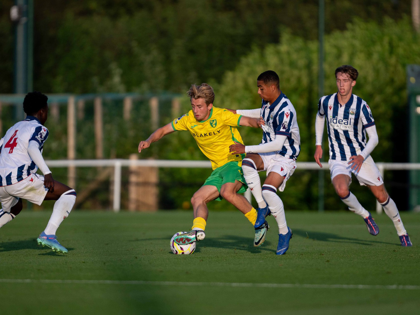 A photo of Albion PL2 players in action against Norwich City