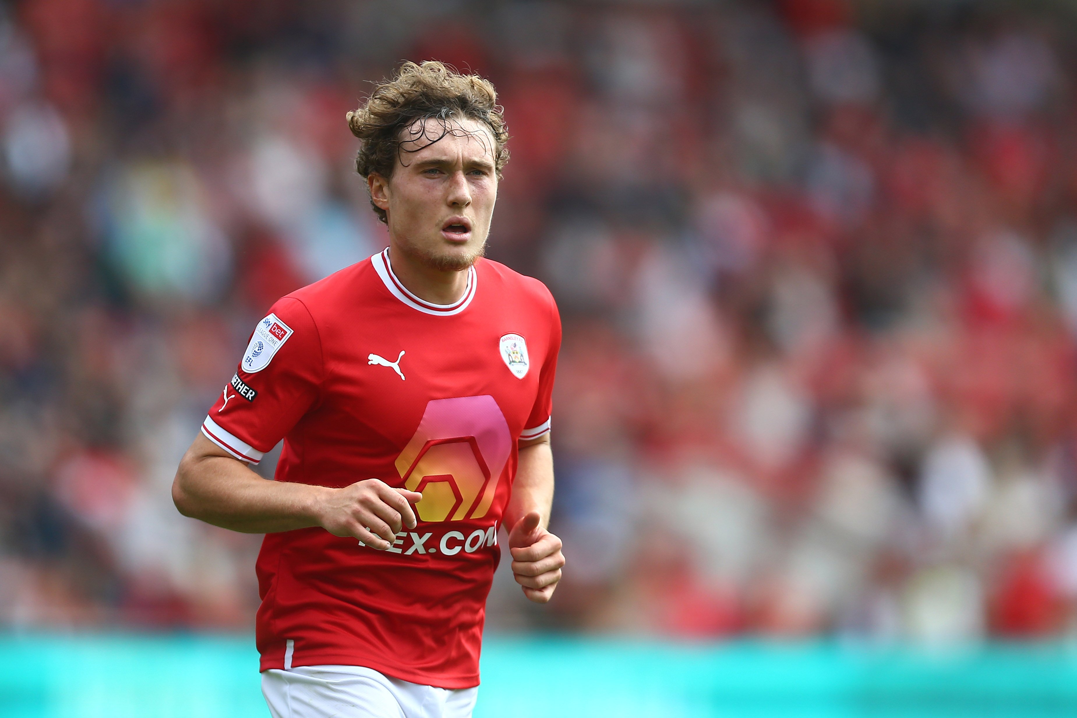 Callum Styles in action for Barnsley 