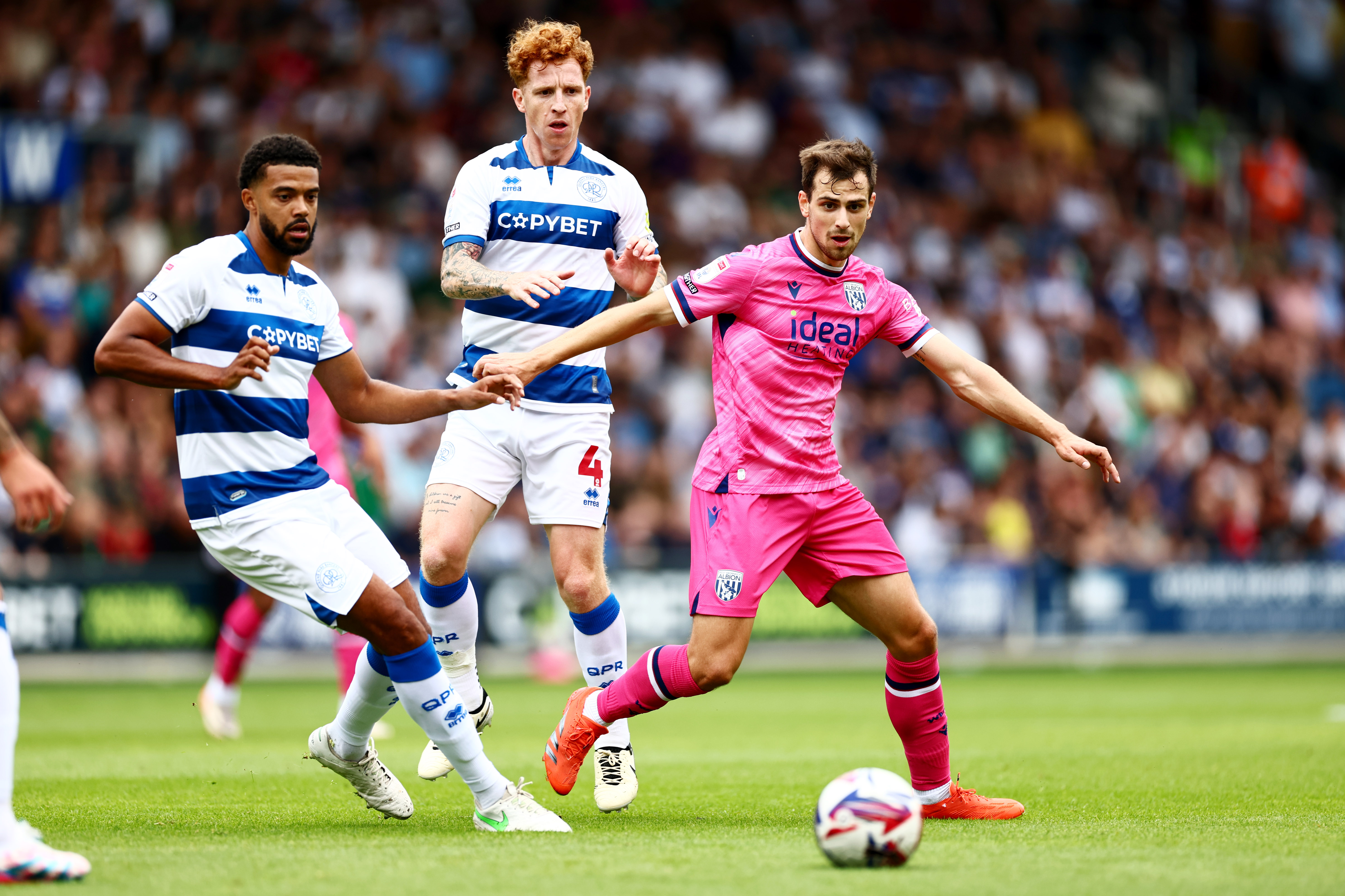 Jayson Molumby in action at QPR 