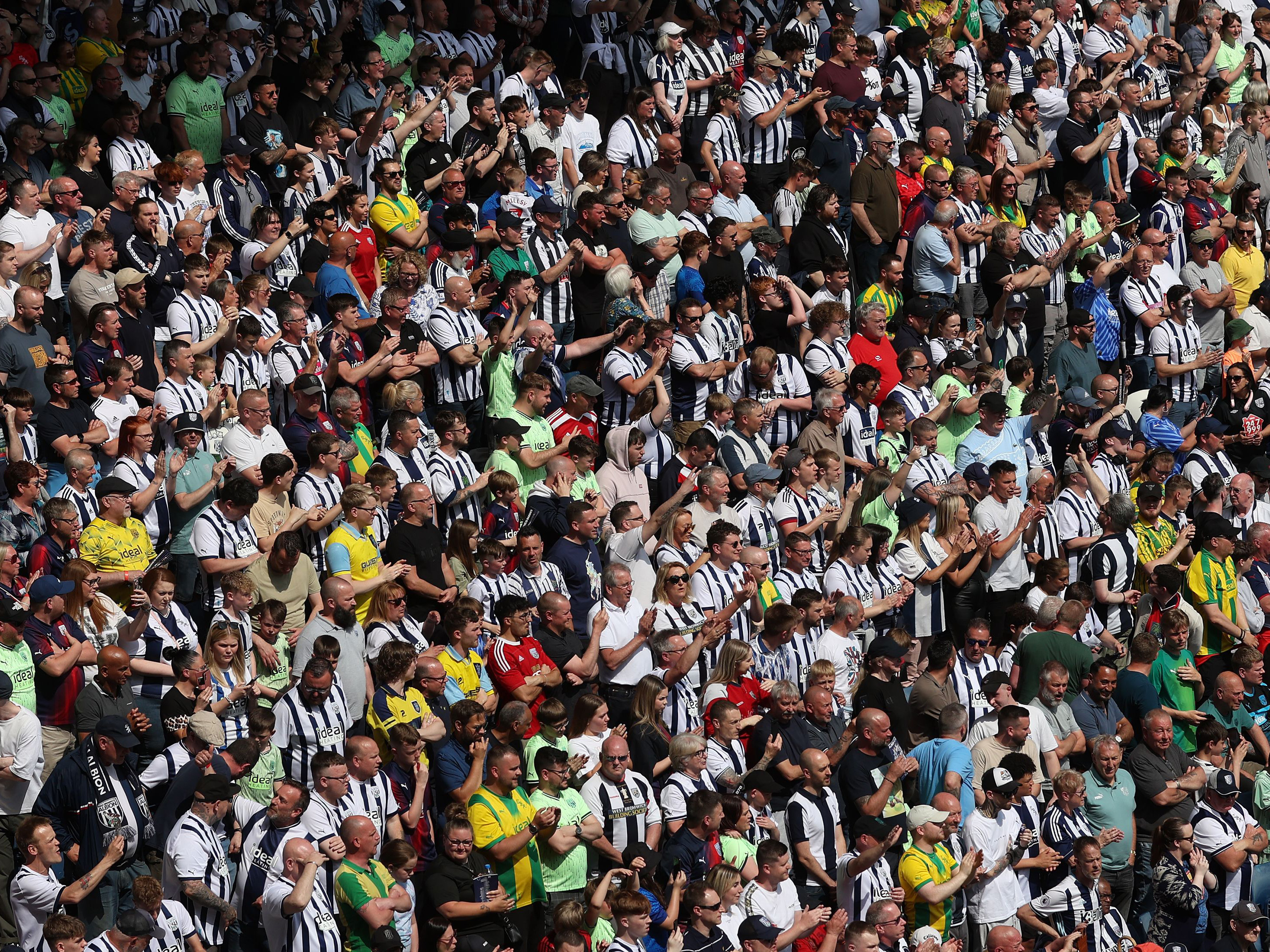 A general view of WBA fans at The Hawthorns 