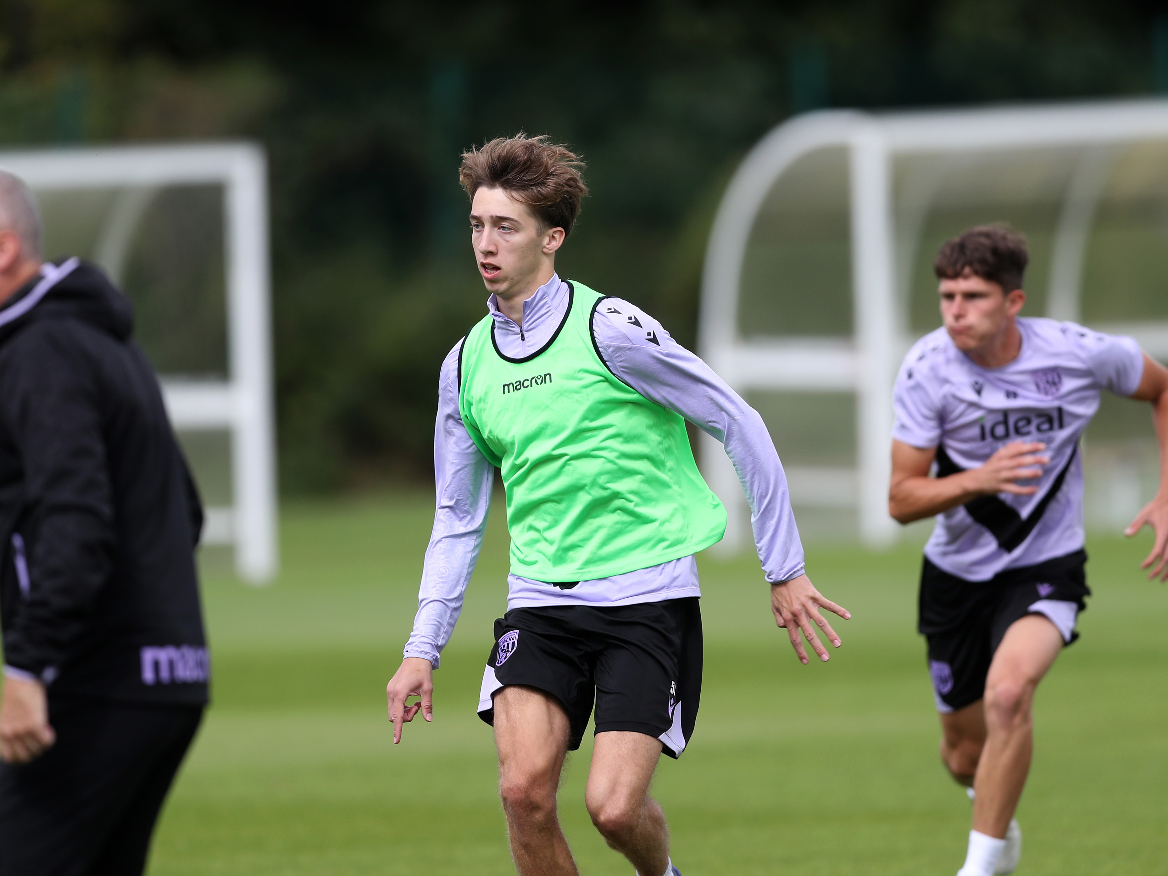 A photo of Harry Whitwell in an U21 training session