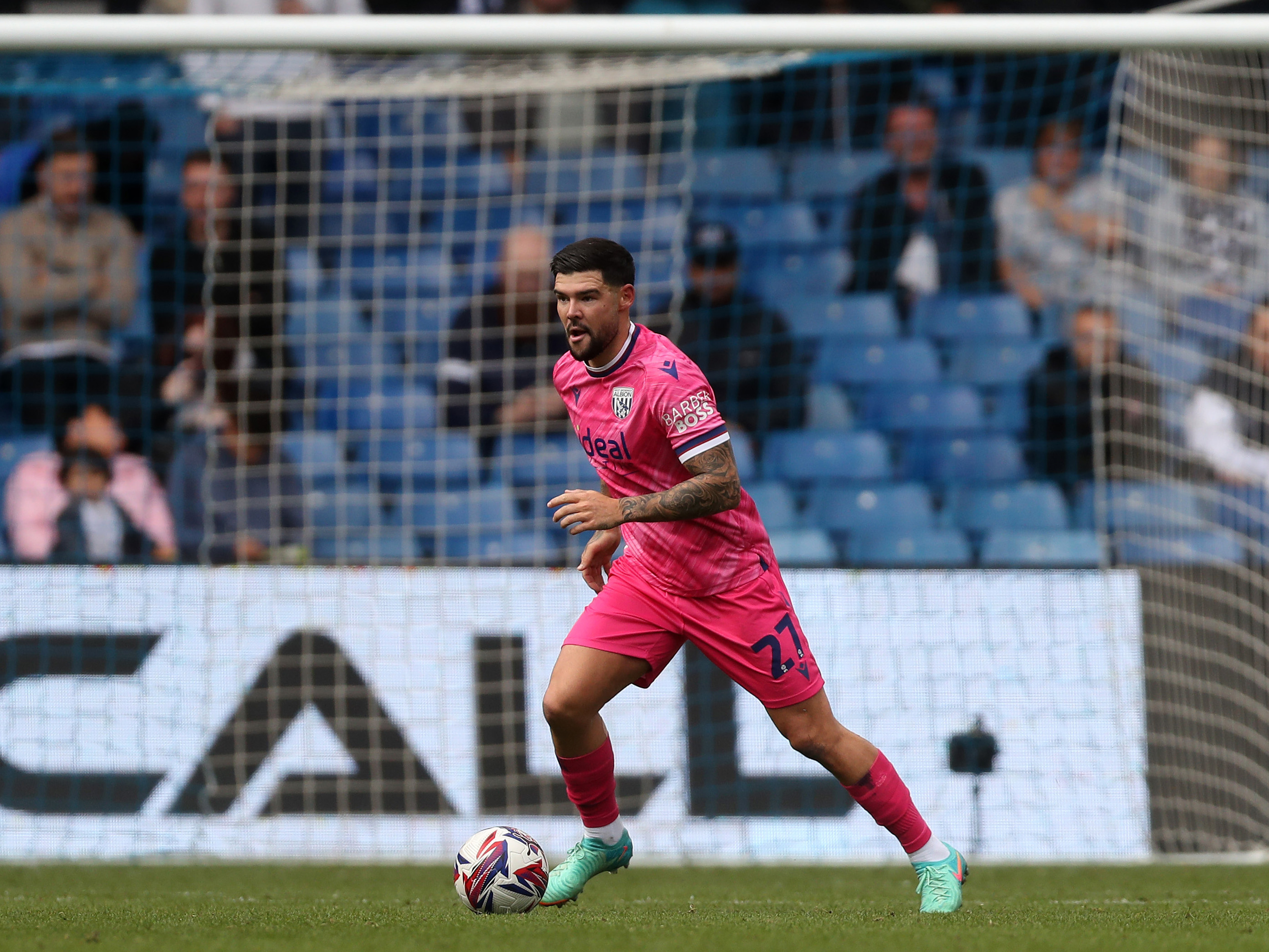 An image of Alex Mowatt on the ball against Sheffield Wednesday