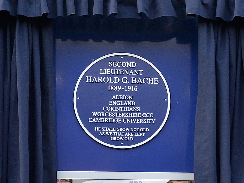 Harold Bache's plaque 