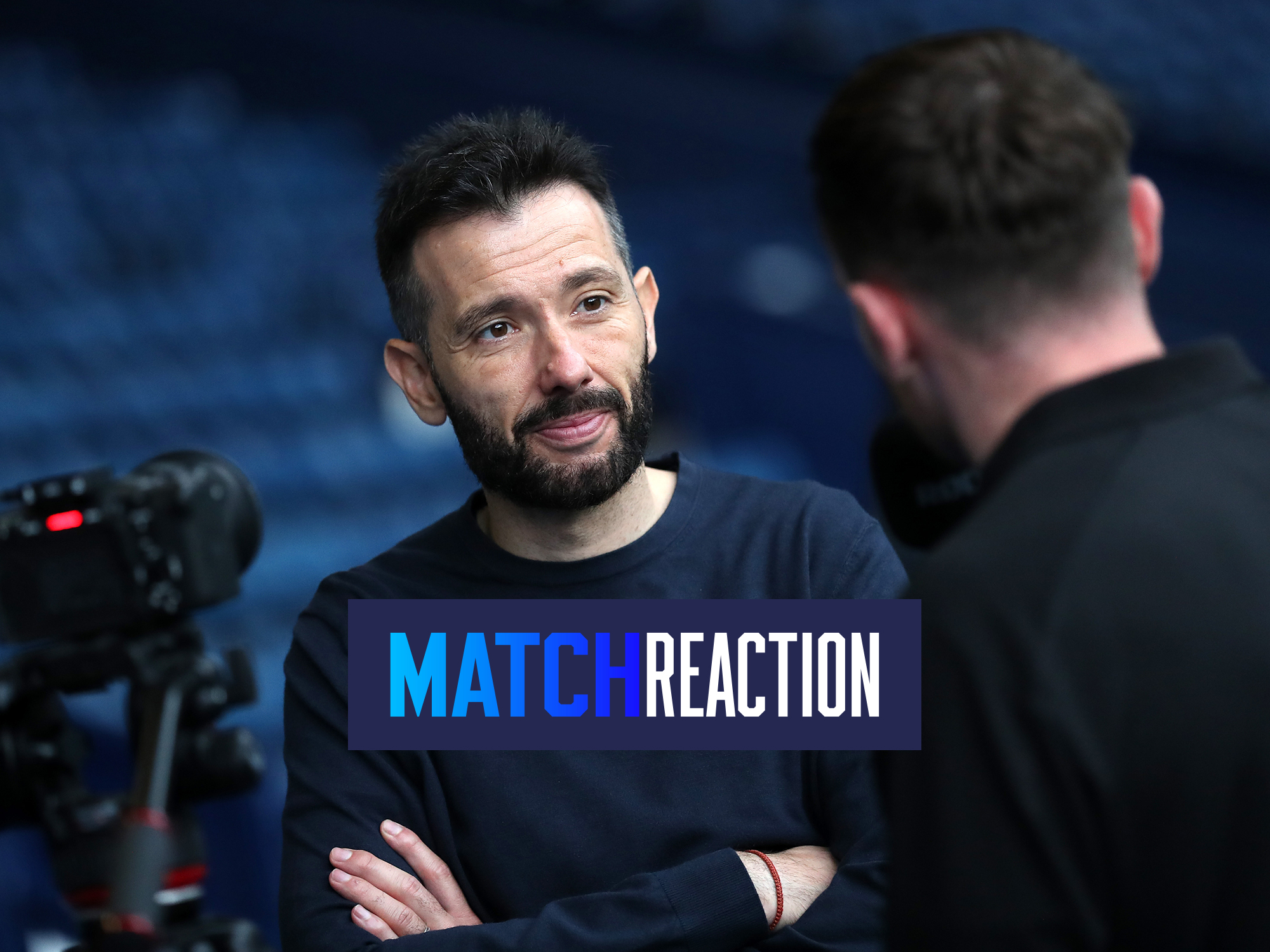 Carlos Corberán is interviewed after Albion's win against Plymouth 