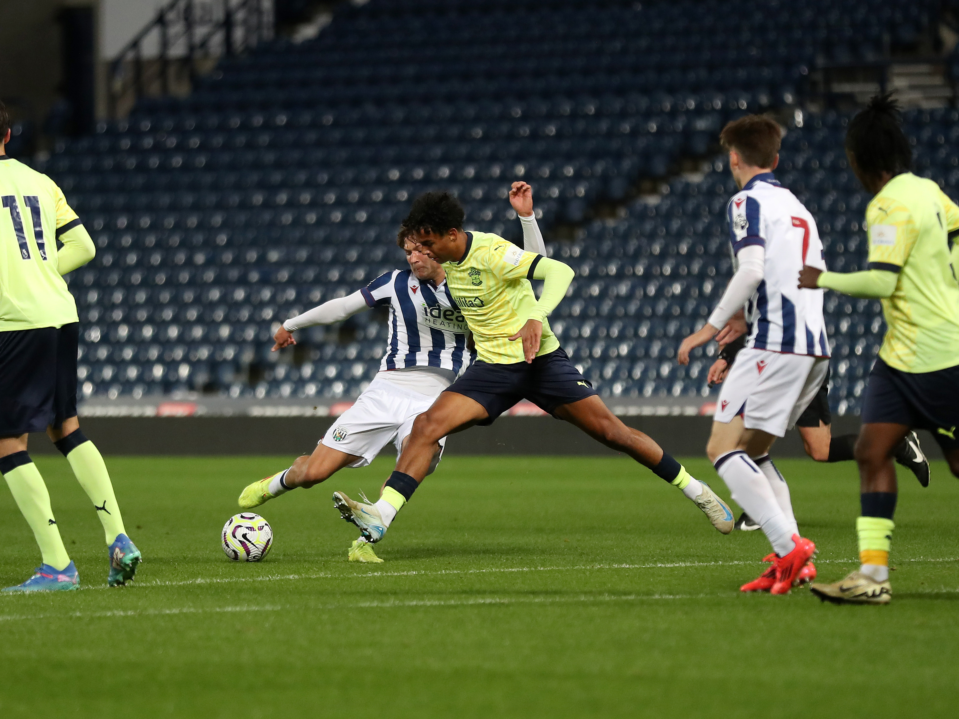 An image of Cole Deeming shooting against Southampton PL2