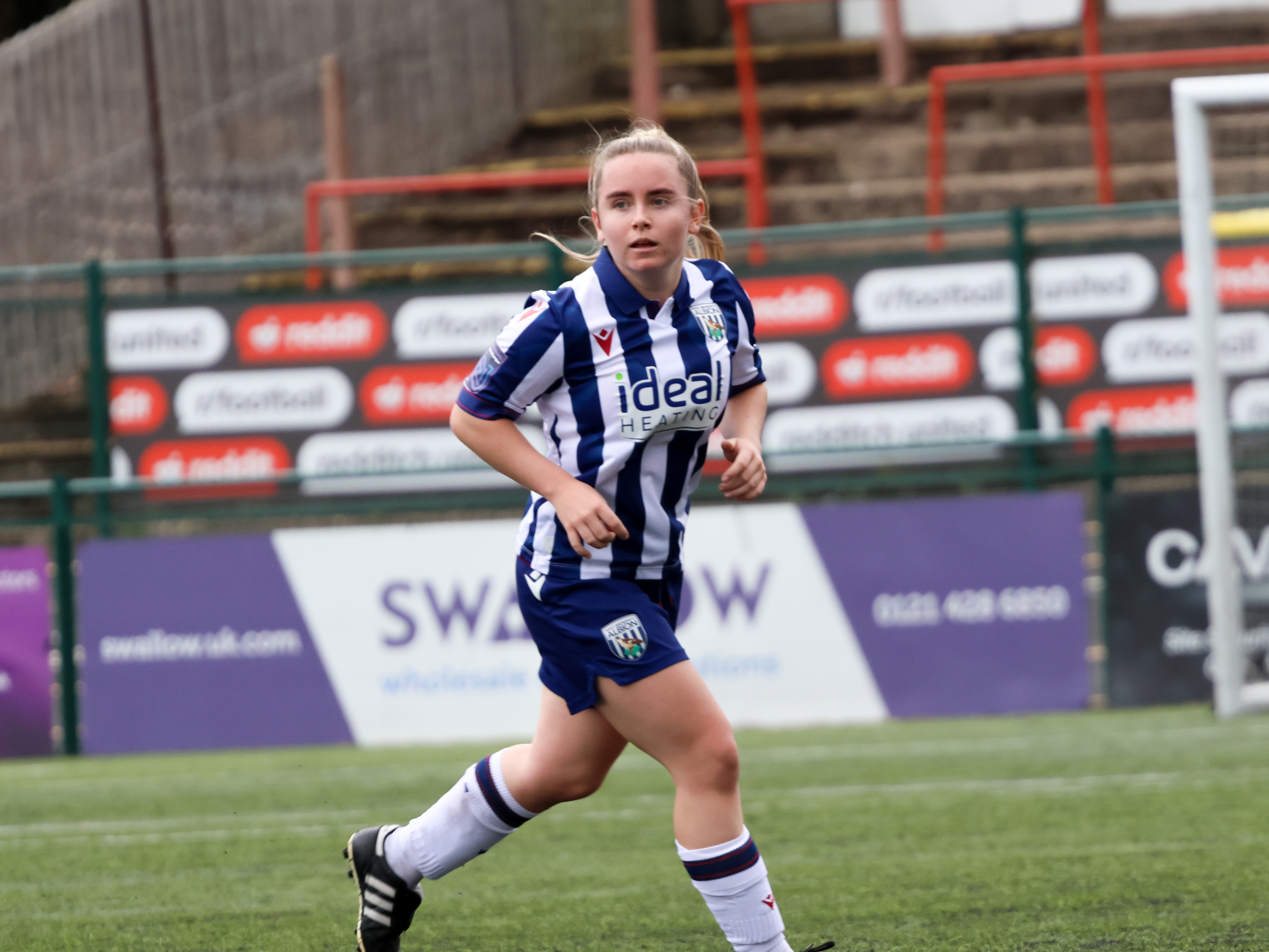 An image of Ella Haughey playing for Albion Women