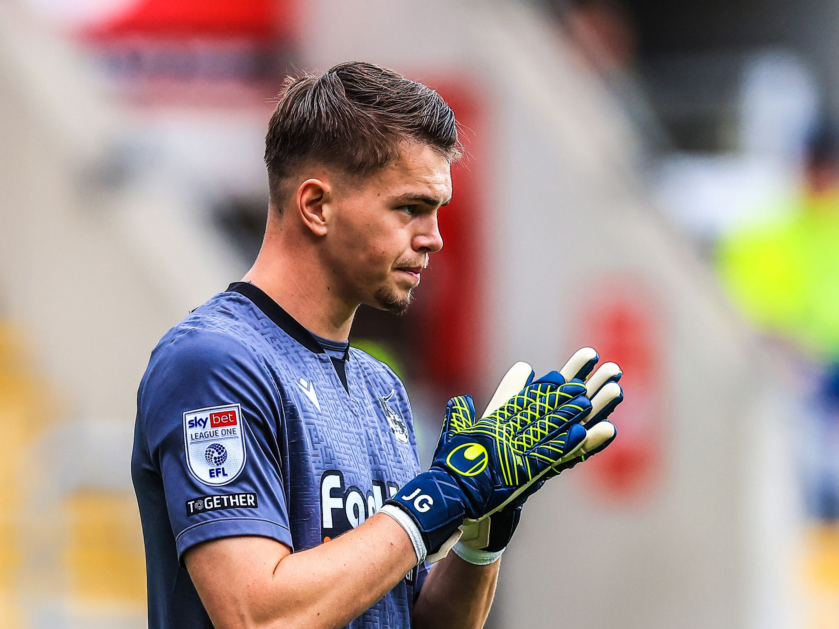 Josh Griffiths in action for Bristol Rovers 