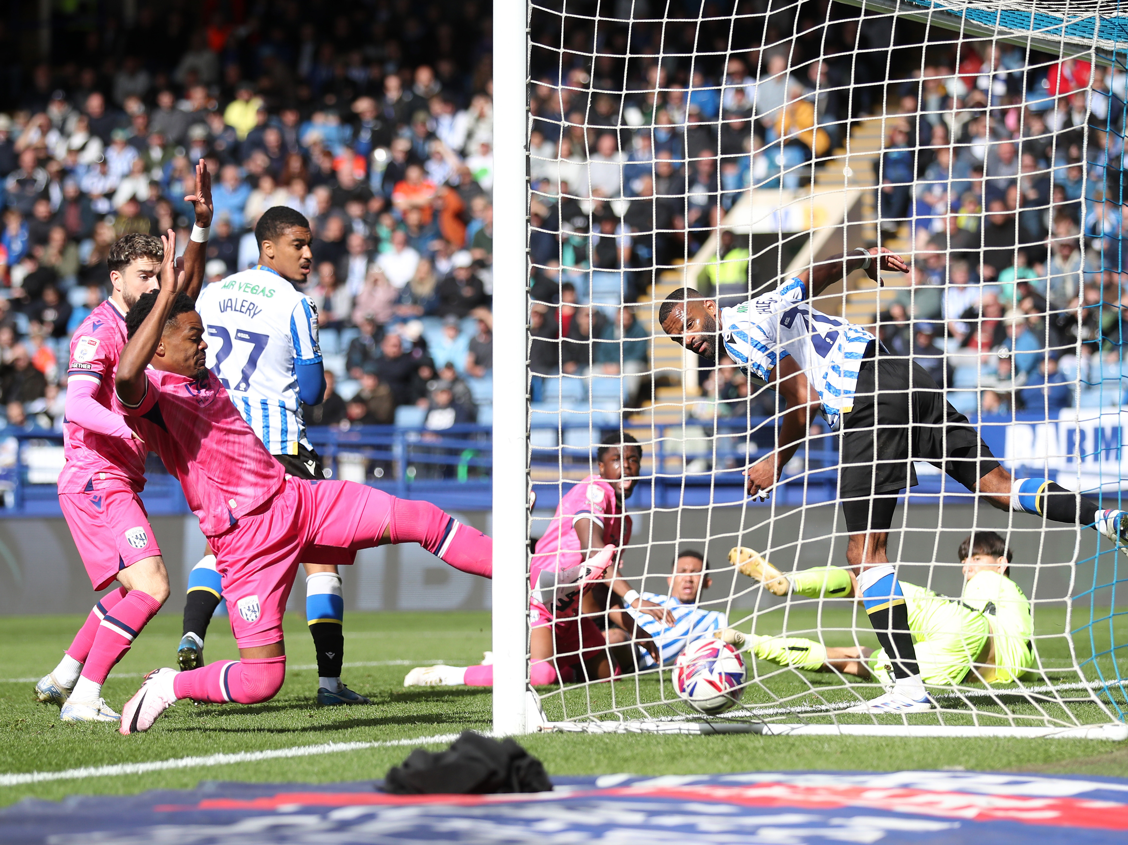 An image of Josh Maja scoring against Sheffield Wednesday