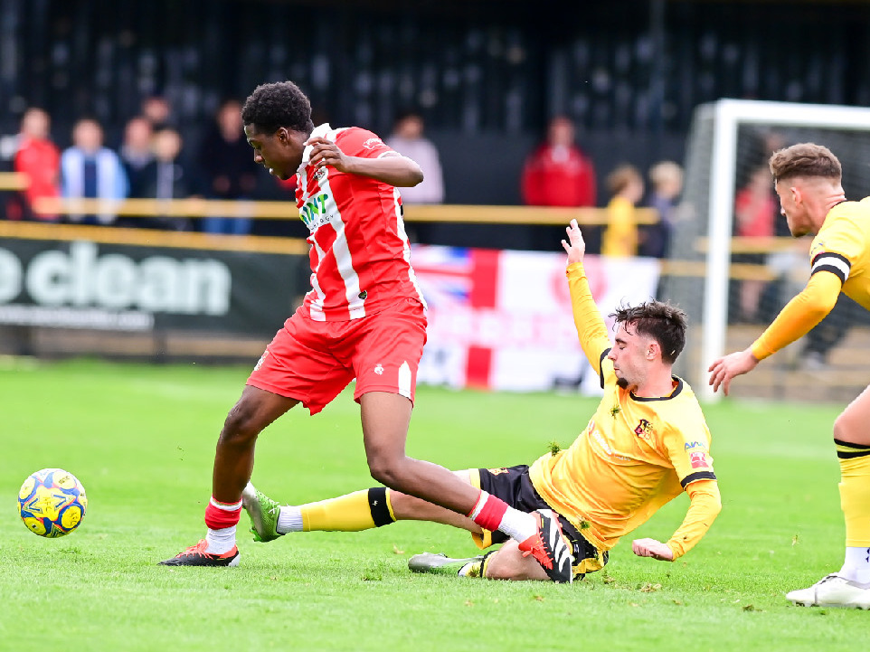 Souleyman Mandey in action for Stourbridge at Alvechurch