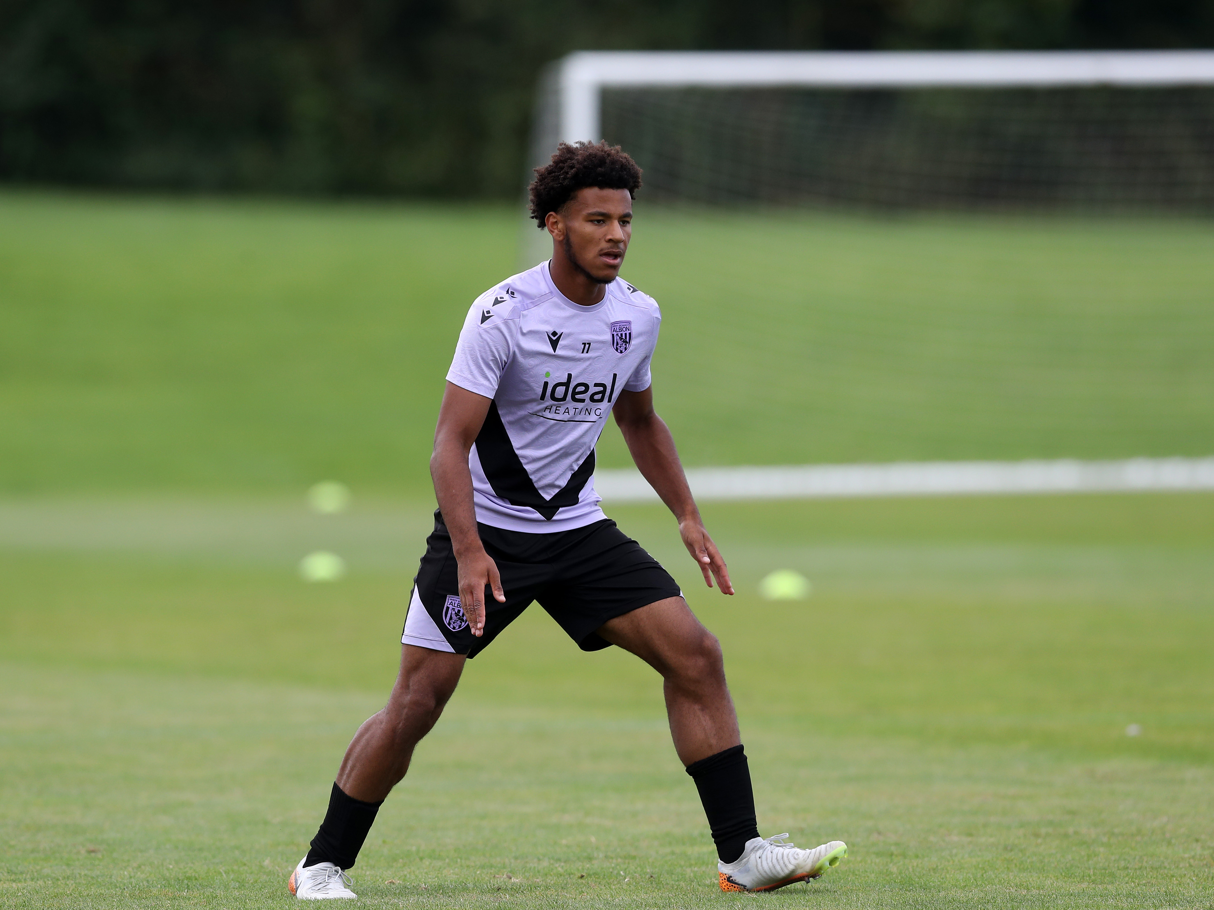 Adam Okorodudu in training with Albion's U18s