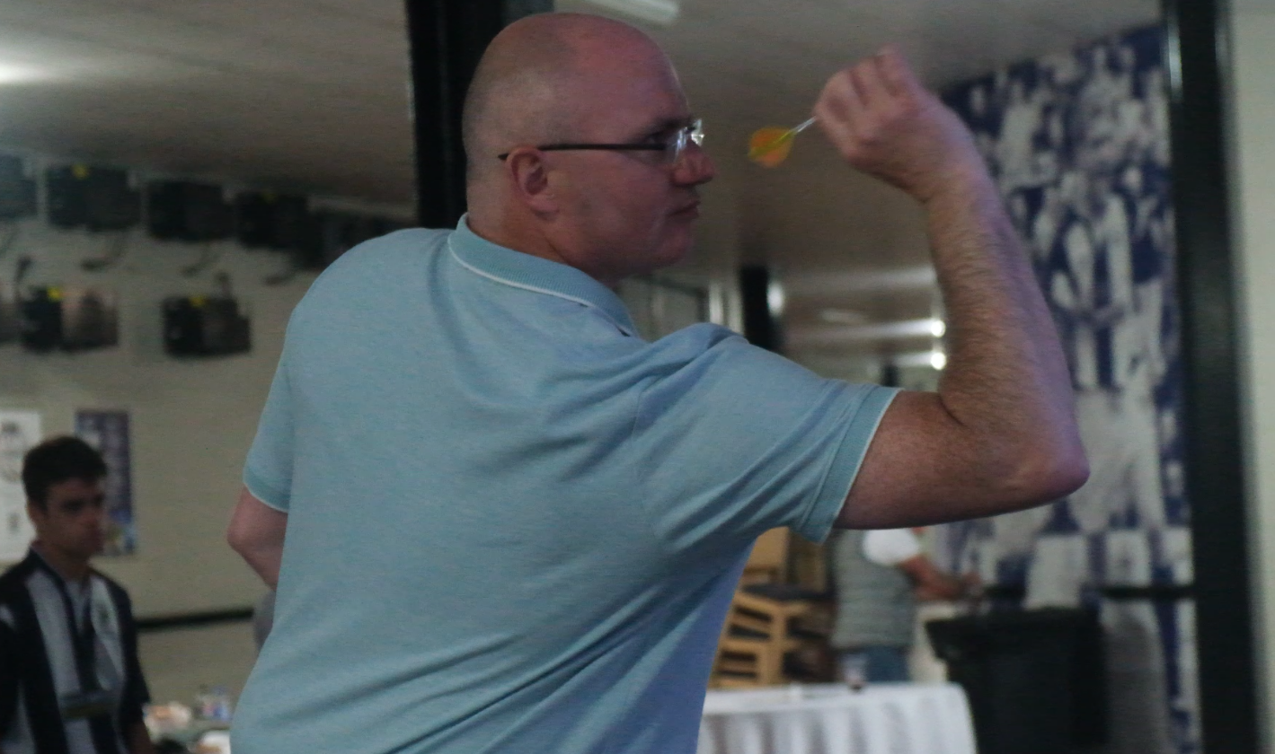 Craig Butler, winner of The Albion Foundation Darts Night.