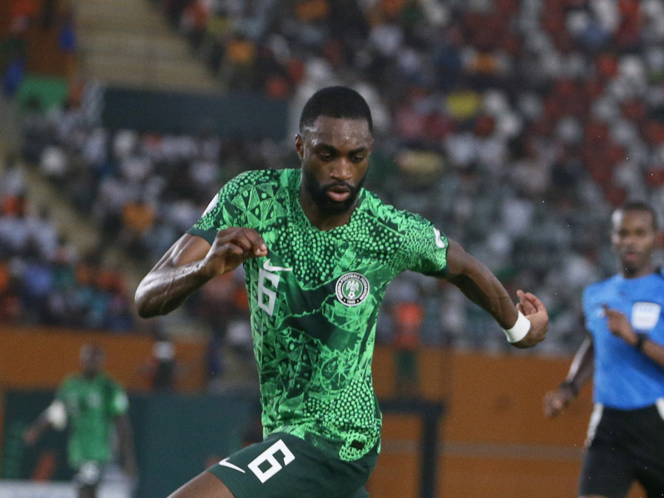 Semi Ajayi in action for Nigeria 