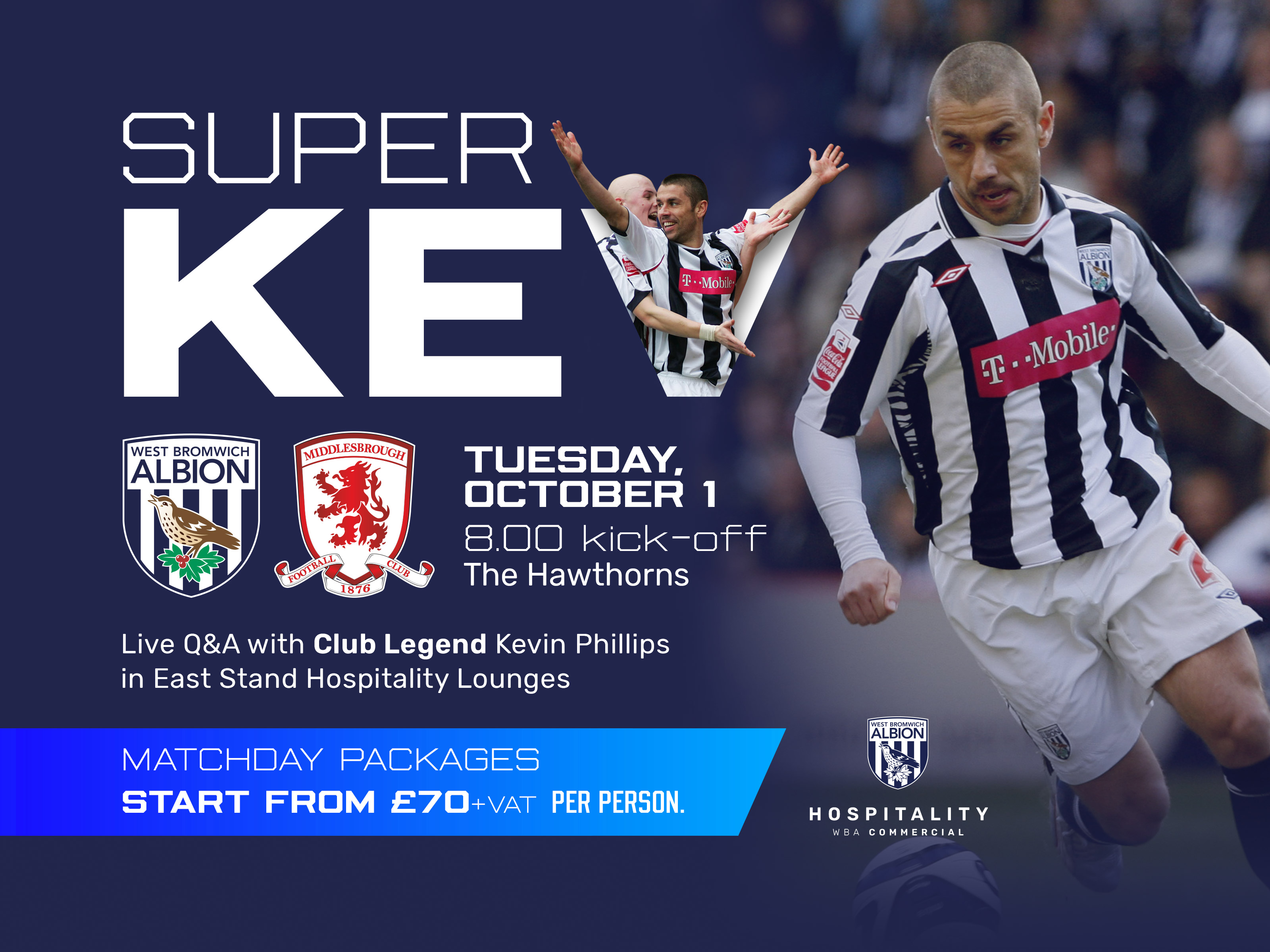 Super Kev hospitality offer for Boro game graphic 