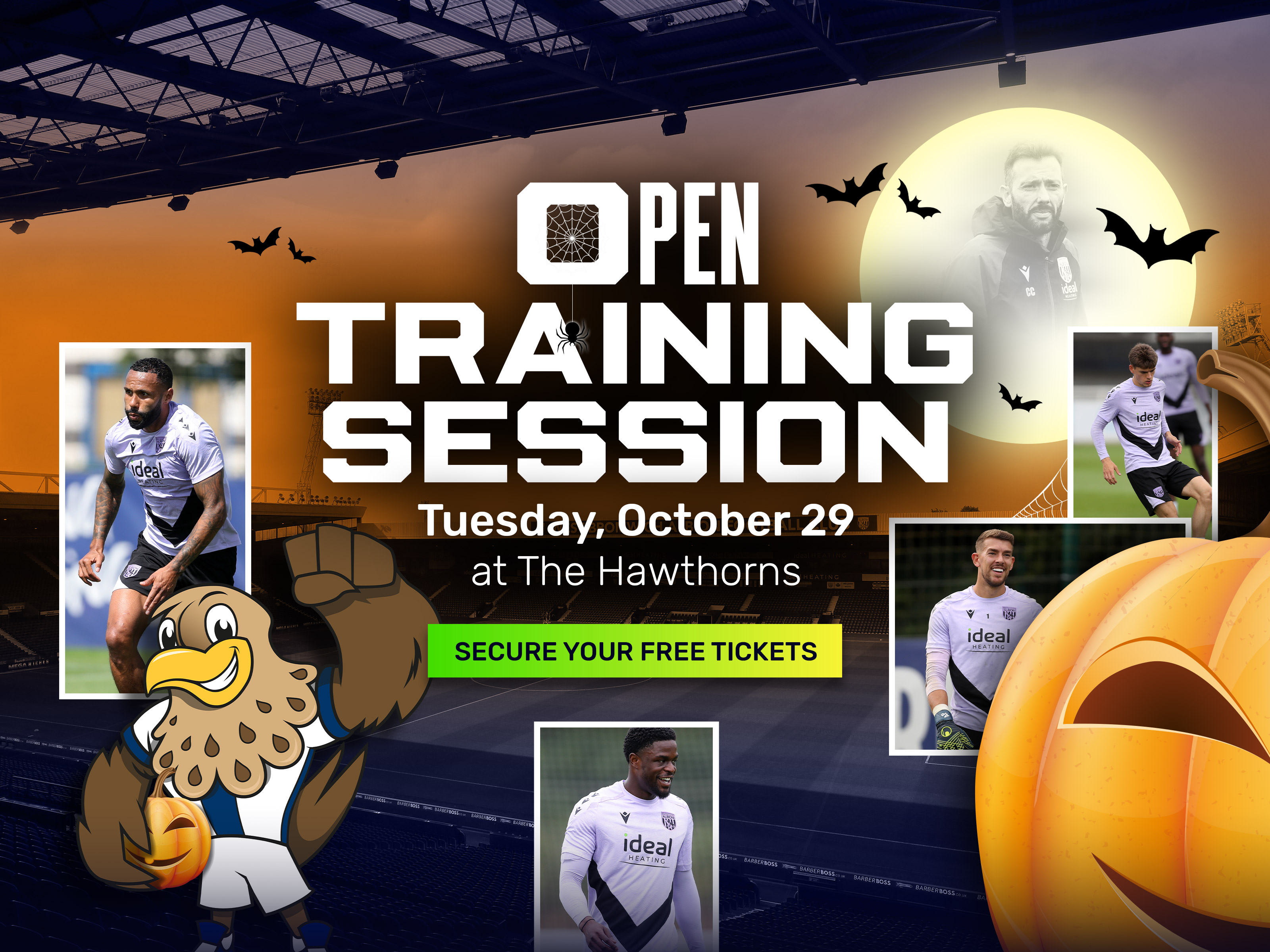 Open Training Day Tuesday October 29 at The Hawthorns 