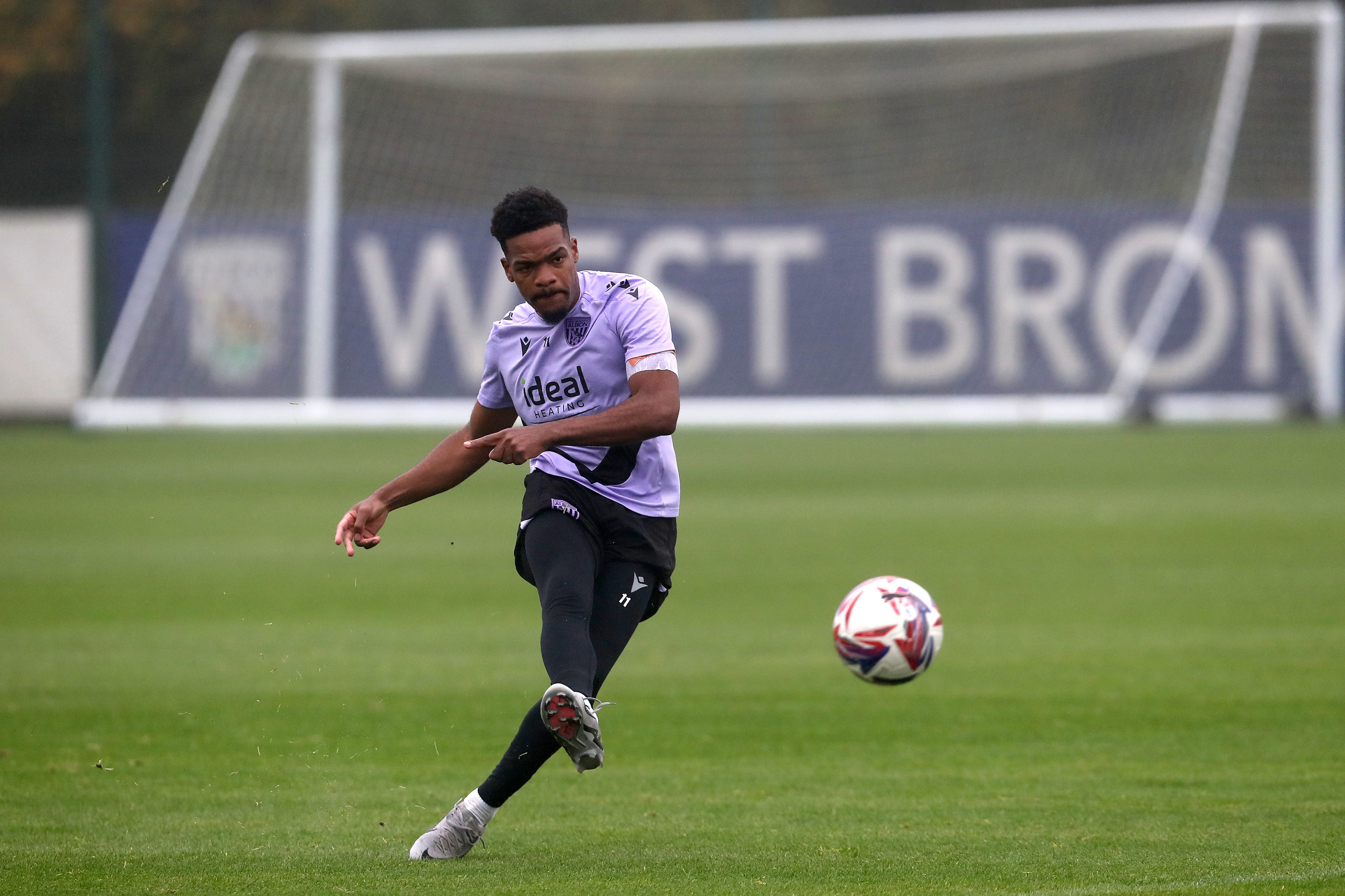 Grady Giangana striking a ball during training 