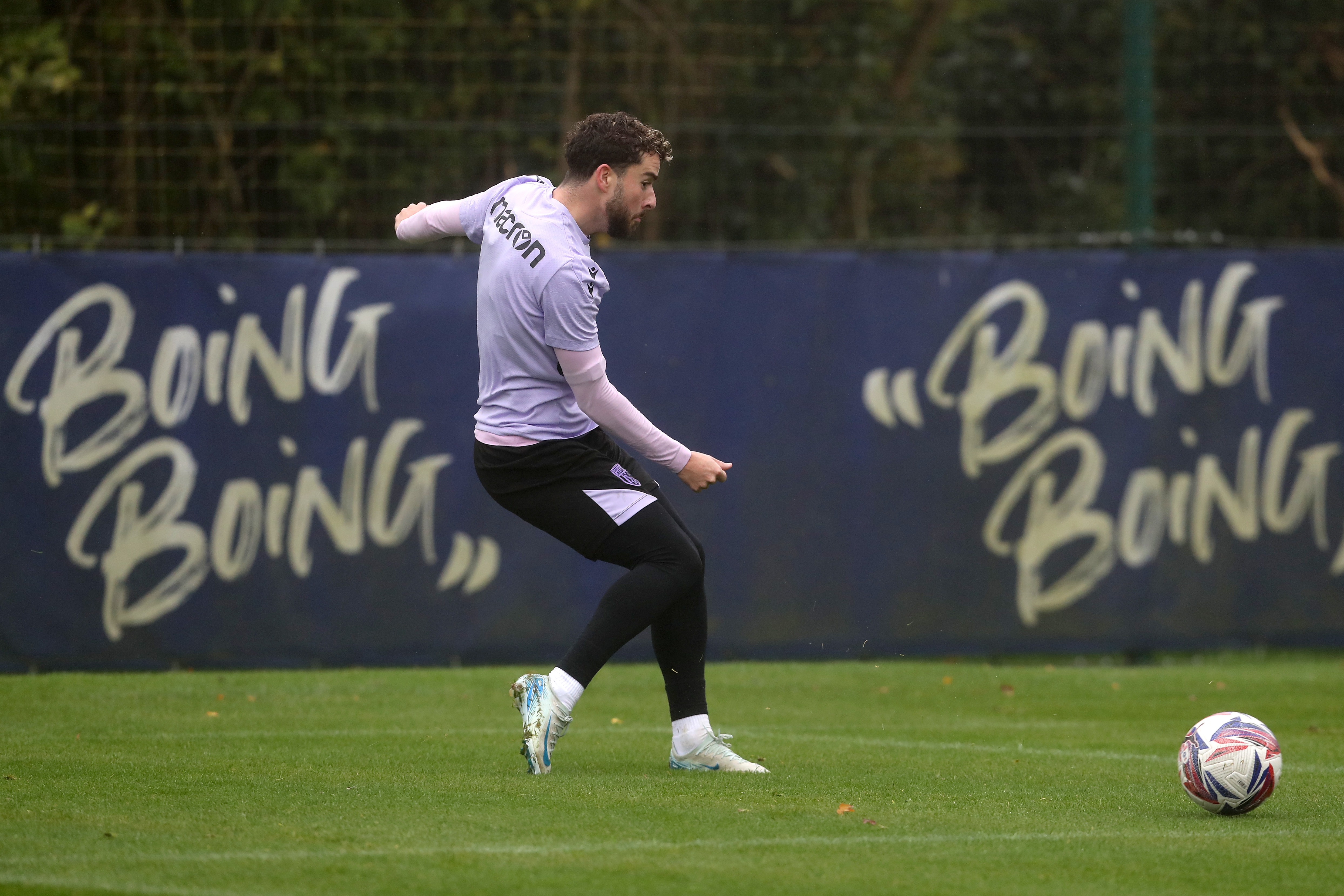 Mikey Johnston on the ball during a training session 