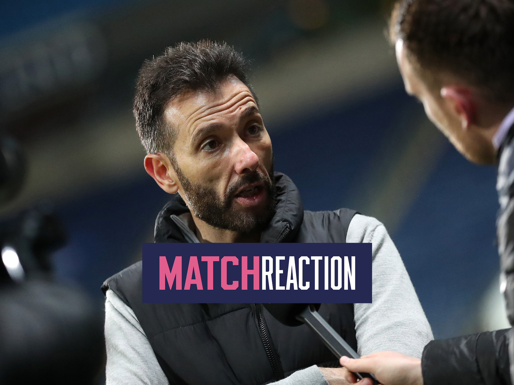 Carlos Corberán is interviewed after Albion's draw against Blackburn 