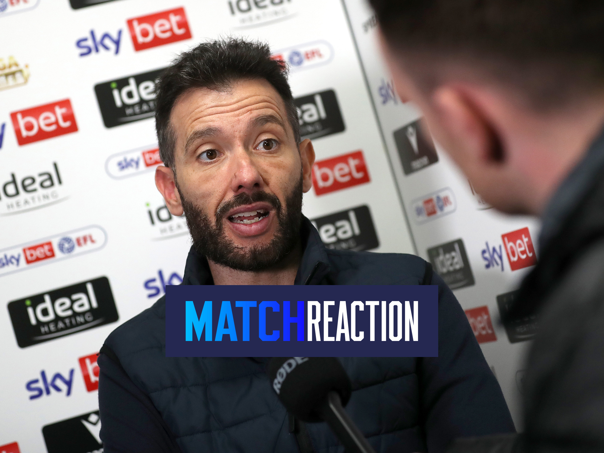 Carlos Corberán is interviewed after Albion's draw against Millwall