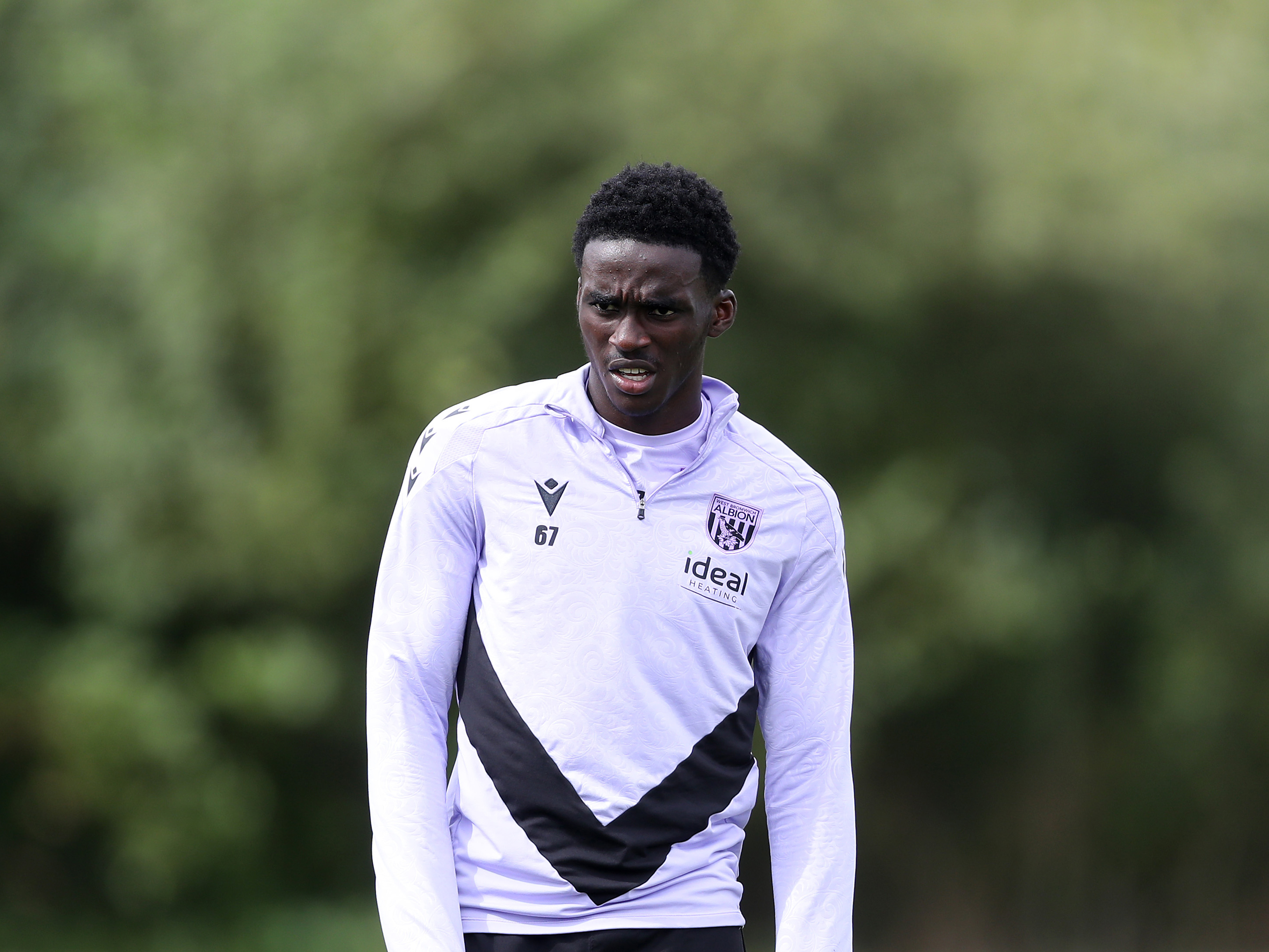 Dan Chimeziri during a training session for Albion's U18 side 