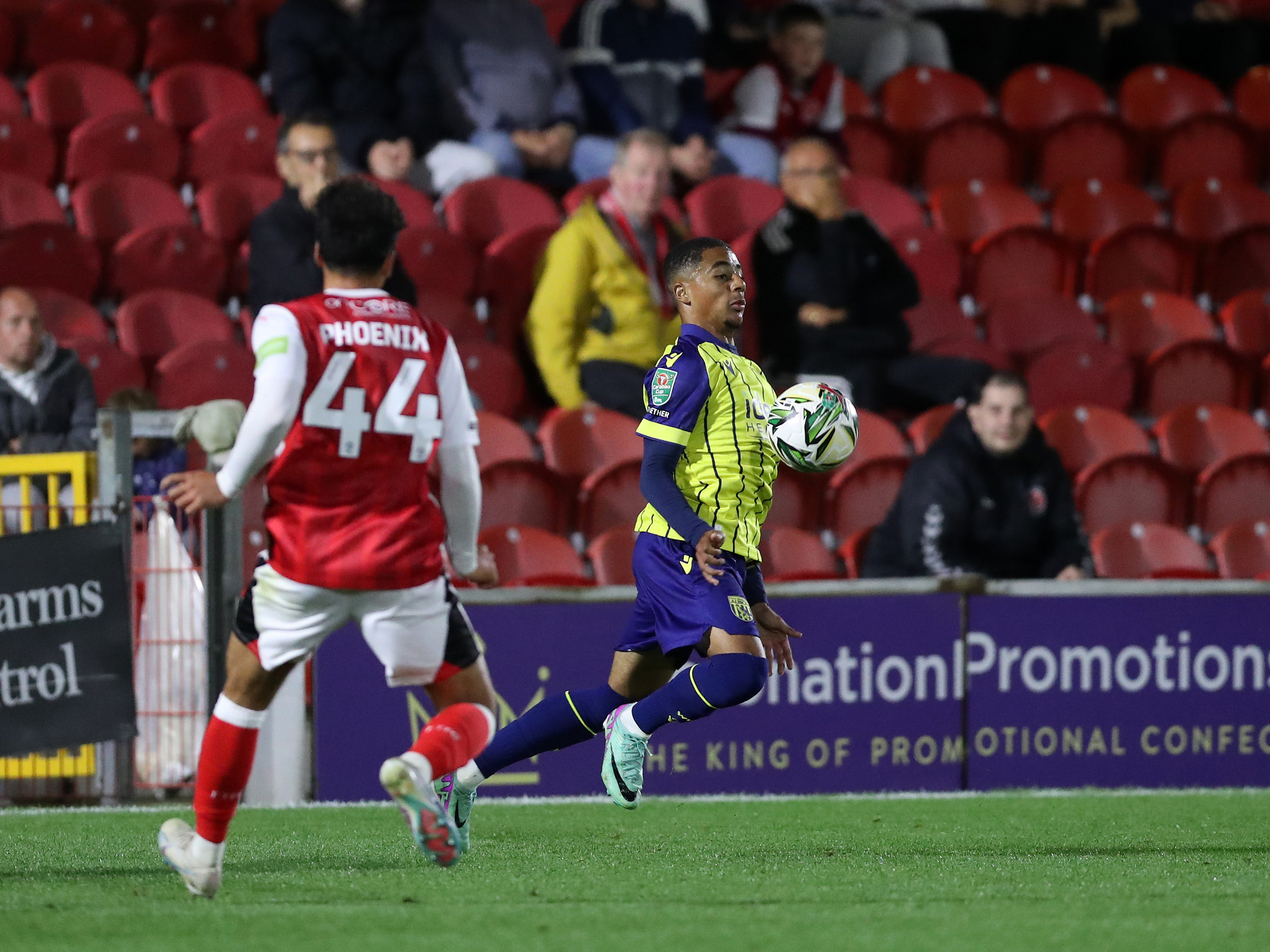 A photo of Albion u21 defender Degas Nelson in the 2024/25 yellow away kit