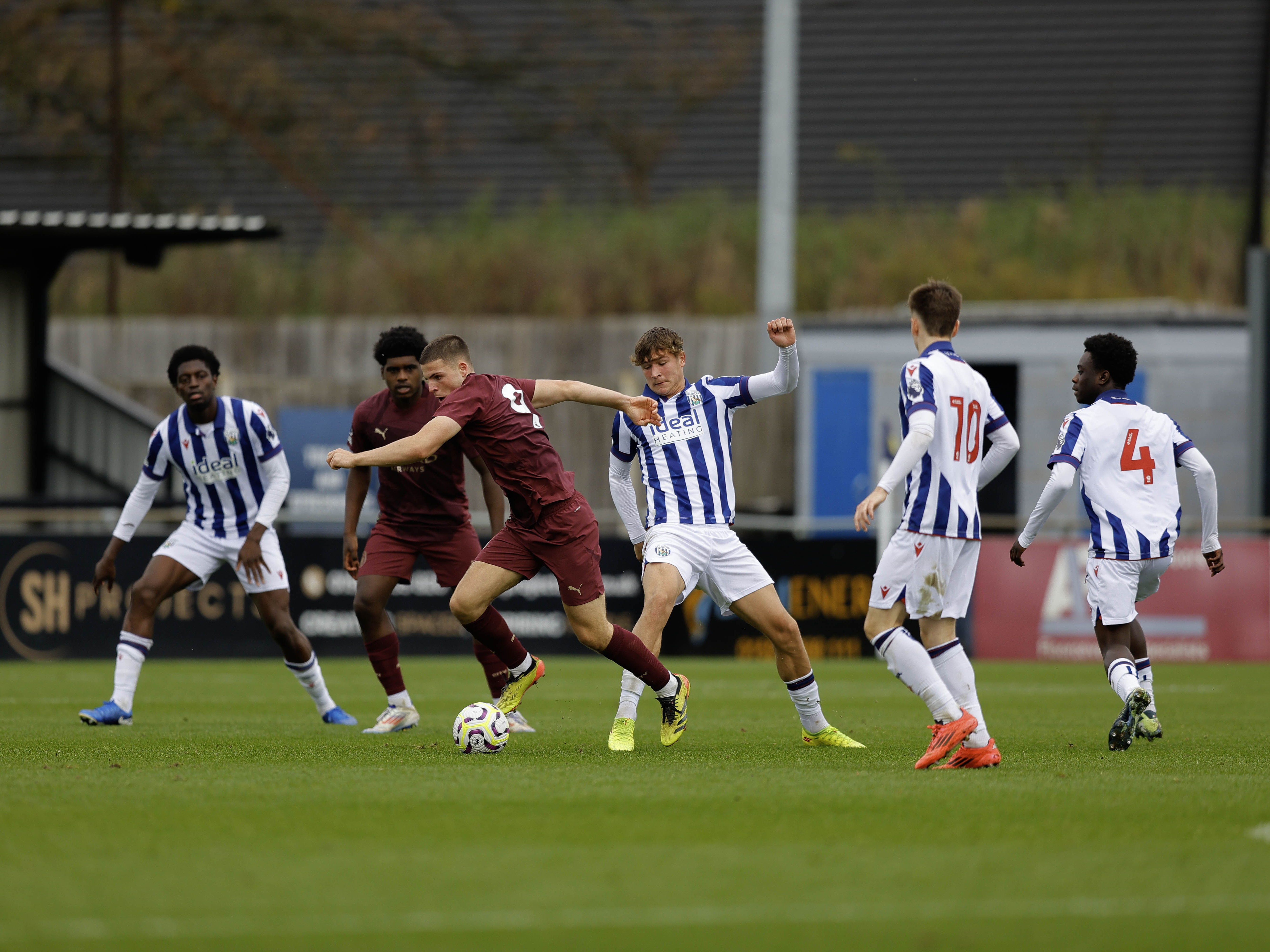 A photo of Albion's PL2 players in action against Man City