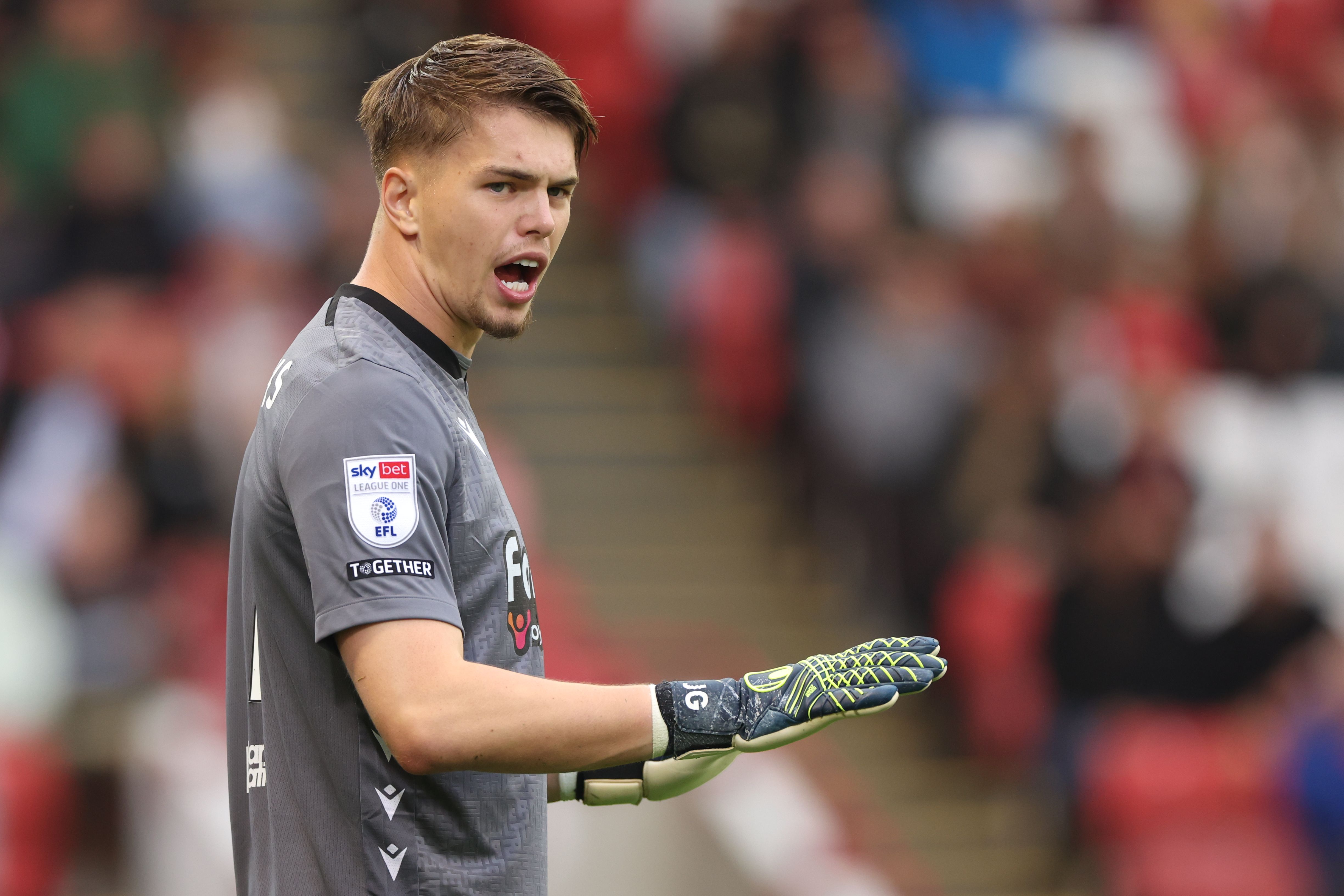 Josh Griffiths in action for Bristol Rovers 