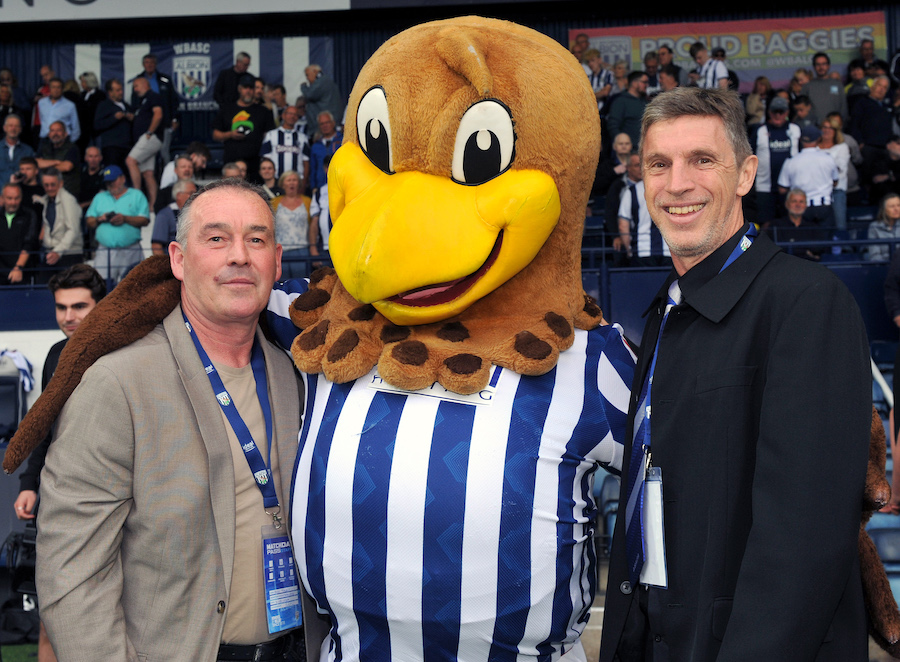 'Super Bob', Andy Hunt and Baggie Bird.