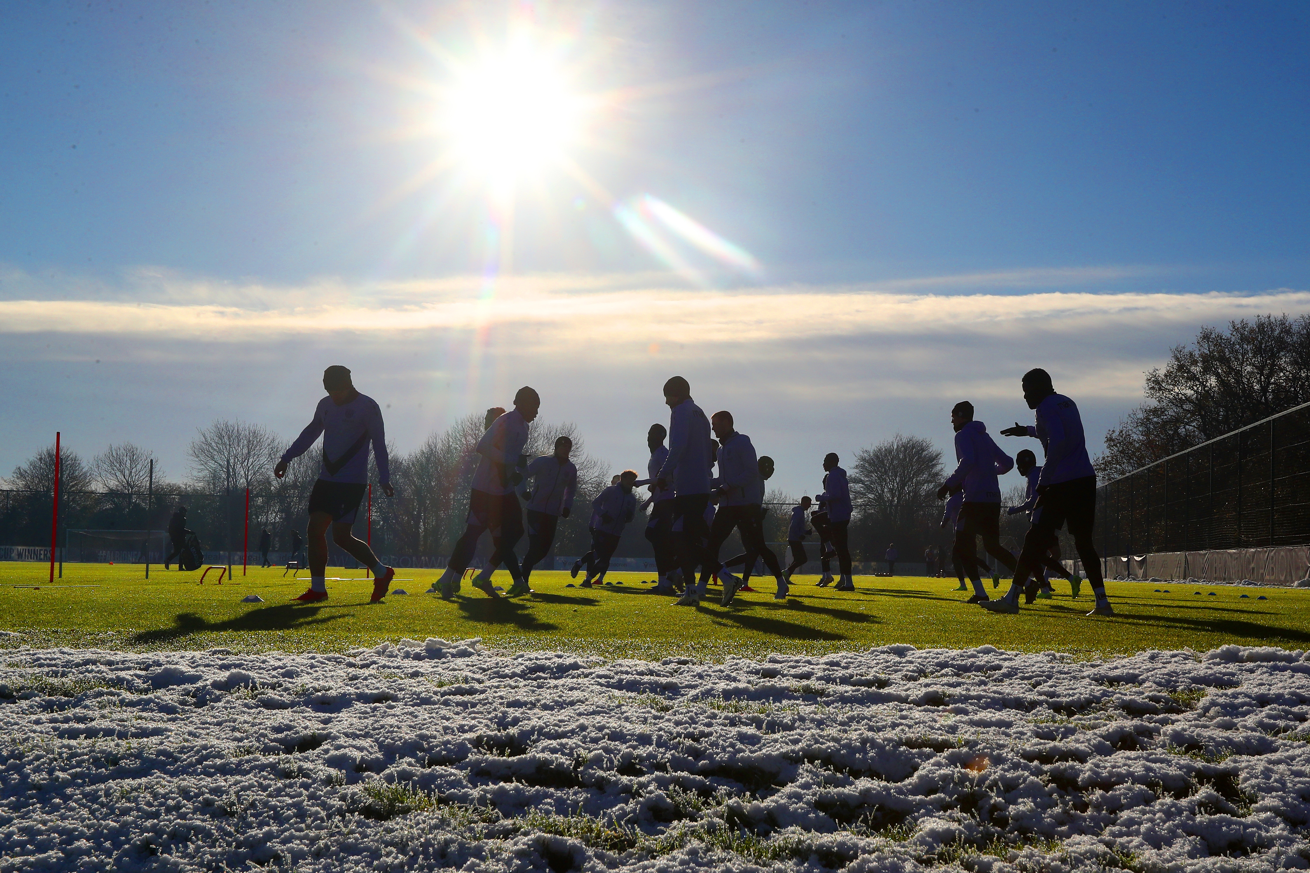 A general view of training in the sunlight 