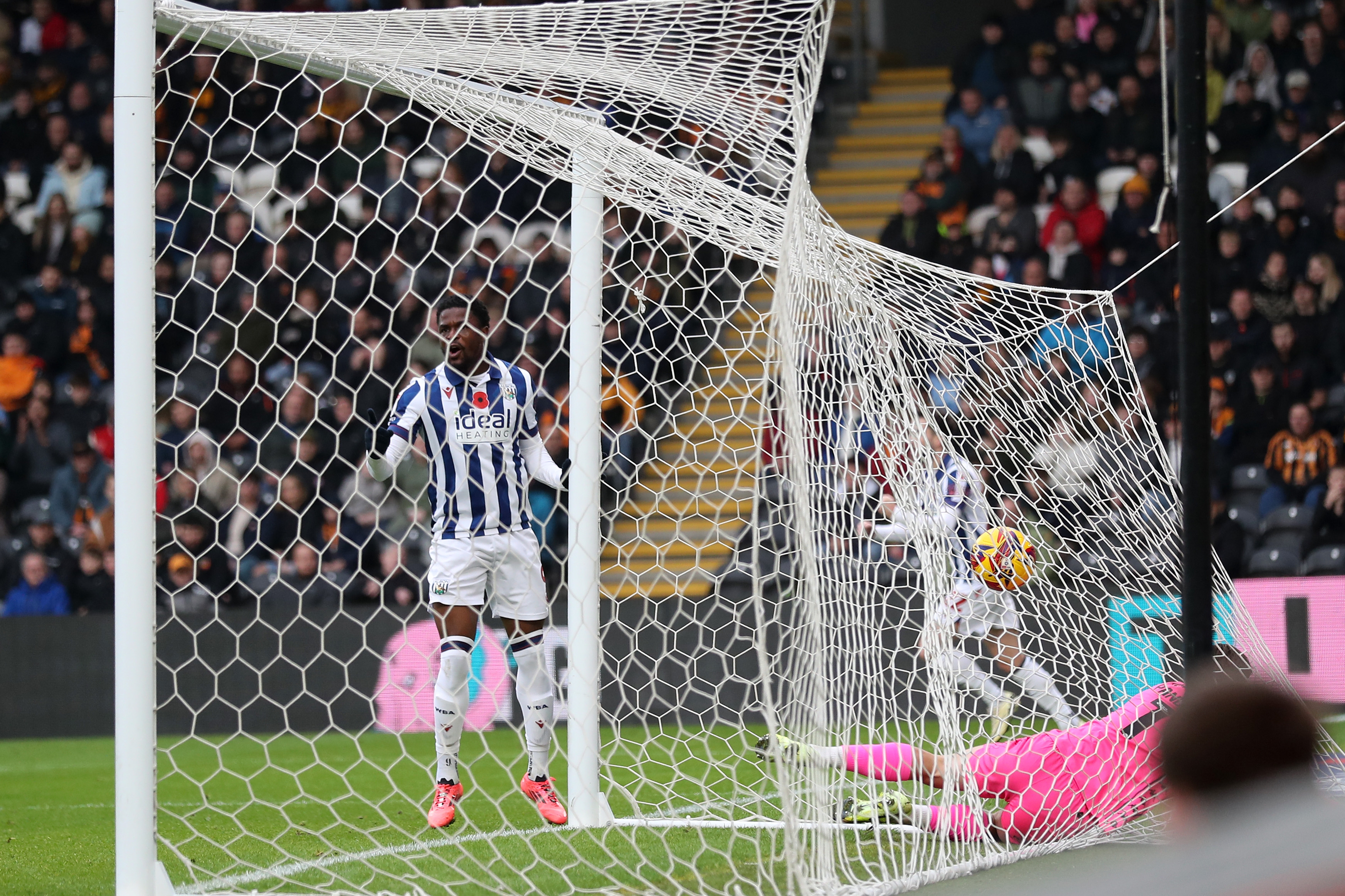 Josh Maja scores against Hull City