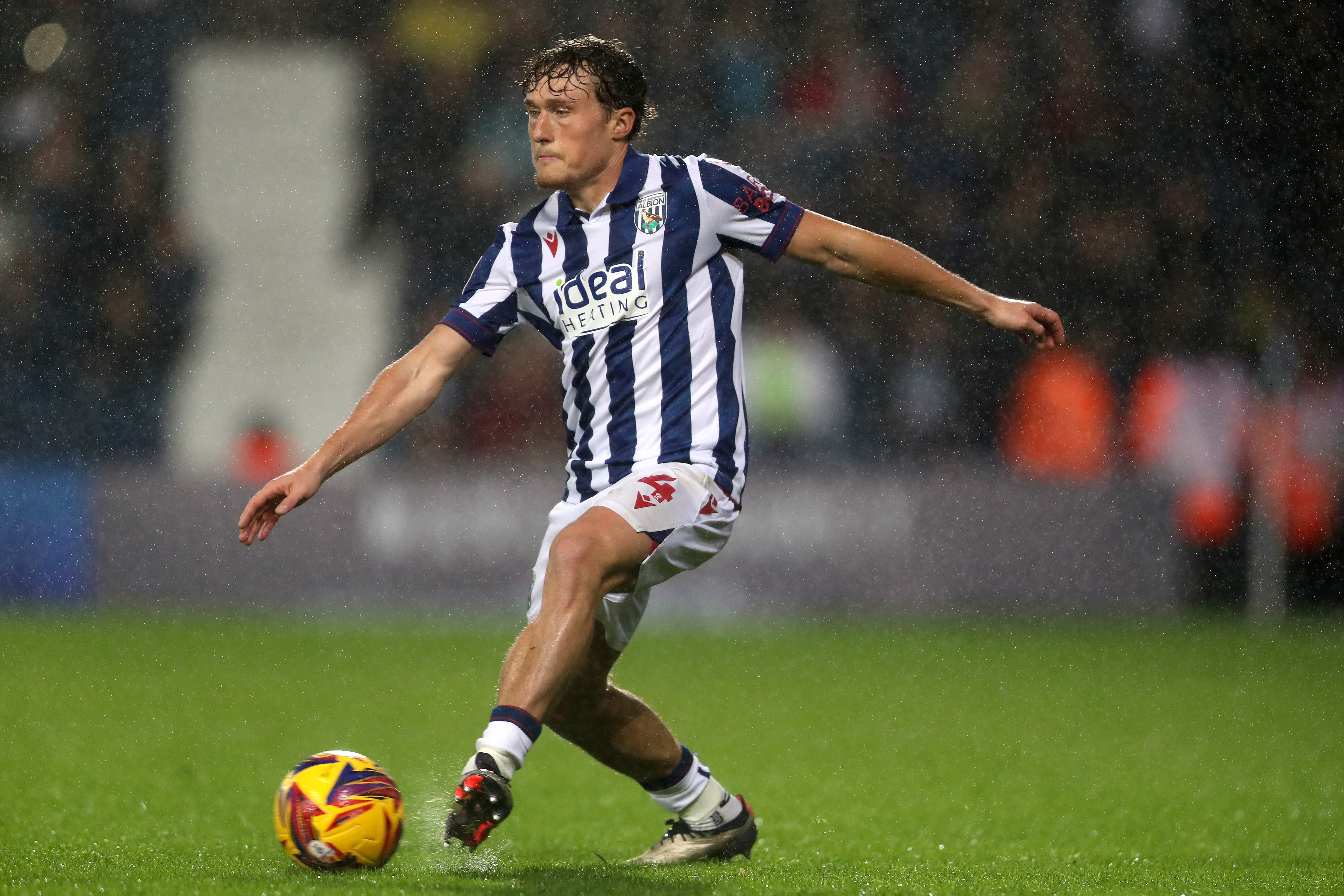 Callum Styles on the ball against Norwich City 