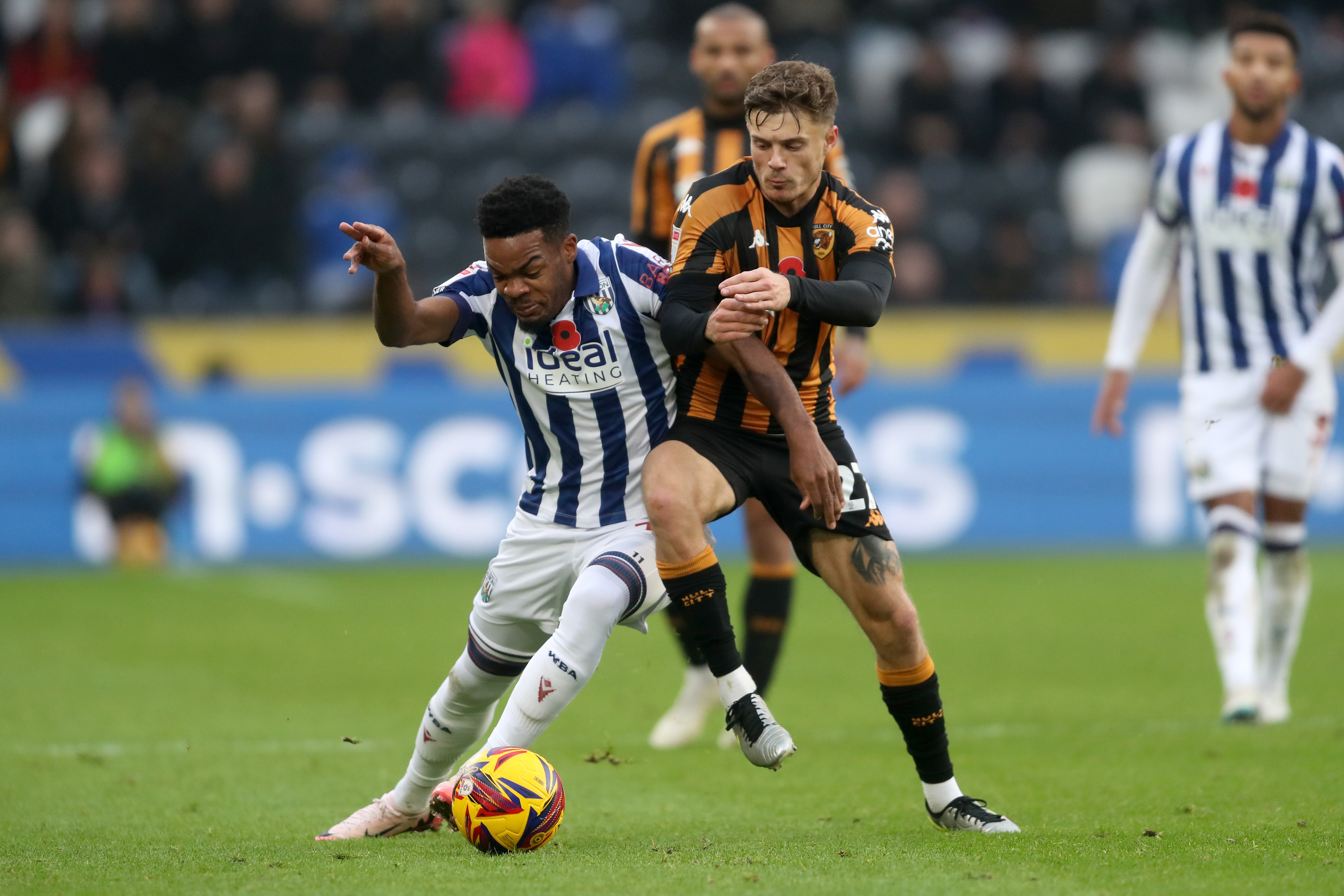 Grady Diangana on the ball against Hull