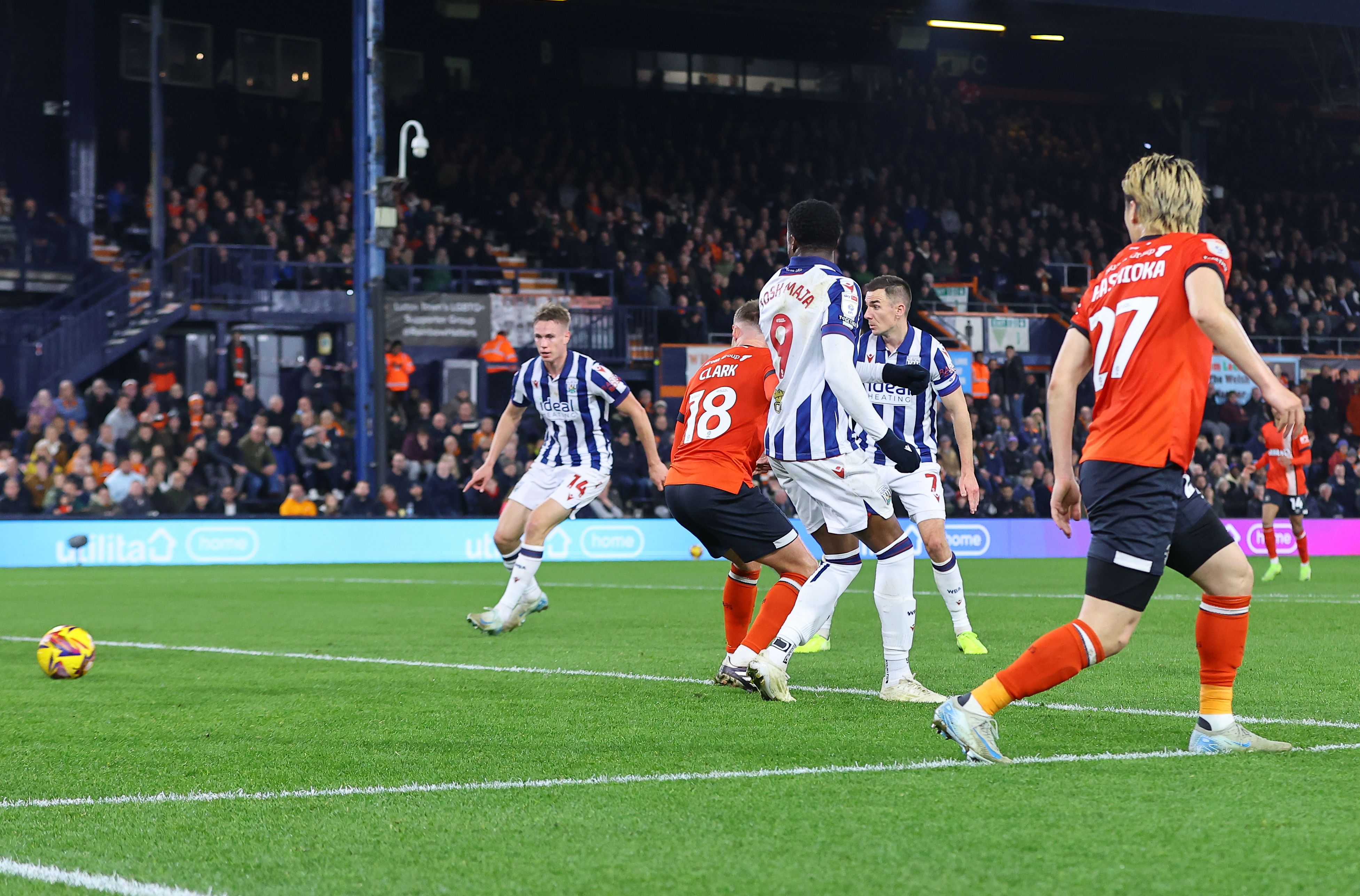 Josh Maja scores against Luton 